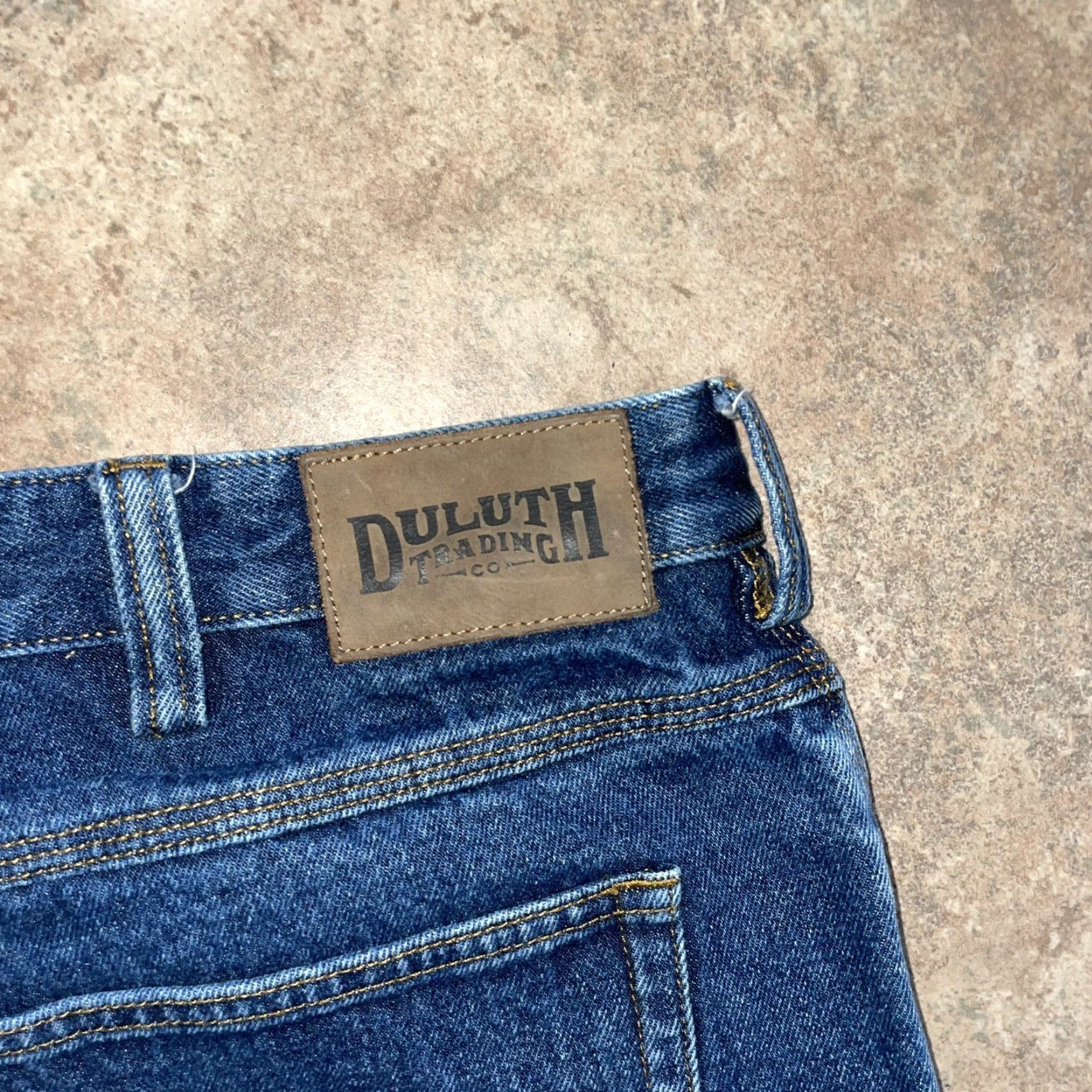 Vintage DULUTH TRADING CO. Men's Straight Leg Blue Jeans Regular Size 40/28 Size US 40 / EU 56 - 6 Thumbnail