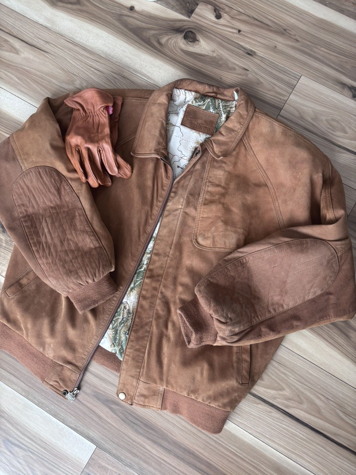 Marlboro Adventure Team Marlboro Adventure Team Nubuck Leather Bomber Jacket Size US L / EU 52-54 / 3 - 1 Thumbnail