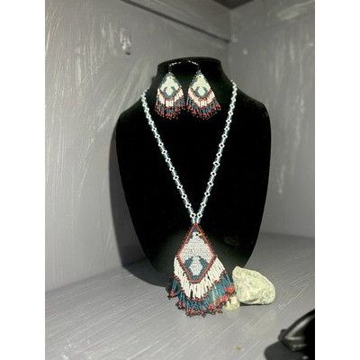Other A39 Vtg Navajo Style Handmade Multicolor Glass Thunderbird N Size ONE SIZE - 1 Thumbnail