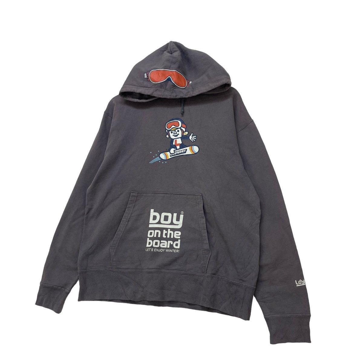 Japanese Brand × Vintage Vintage Japanese Brand Boy On The Board Sweater Hooded J Size US M / EU 48-50 / 2 - 3 Thumbnail