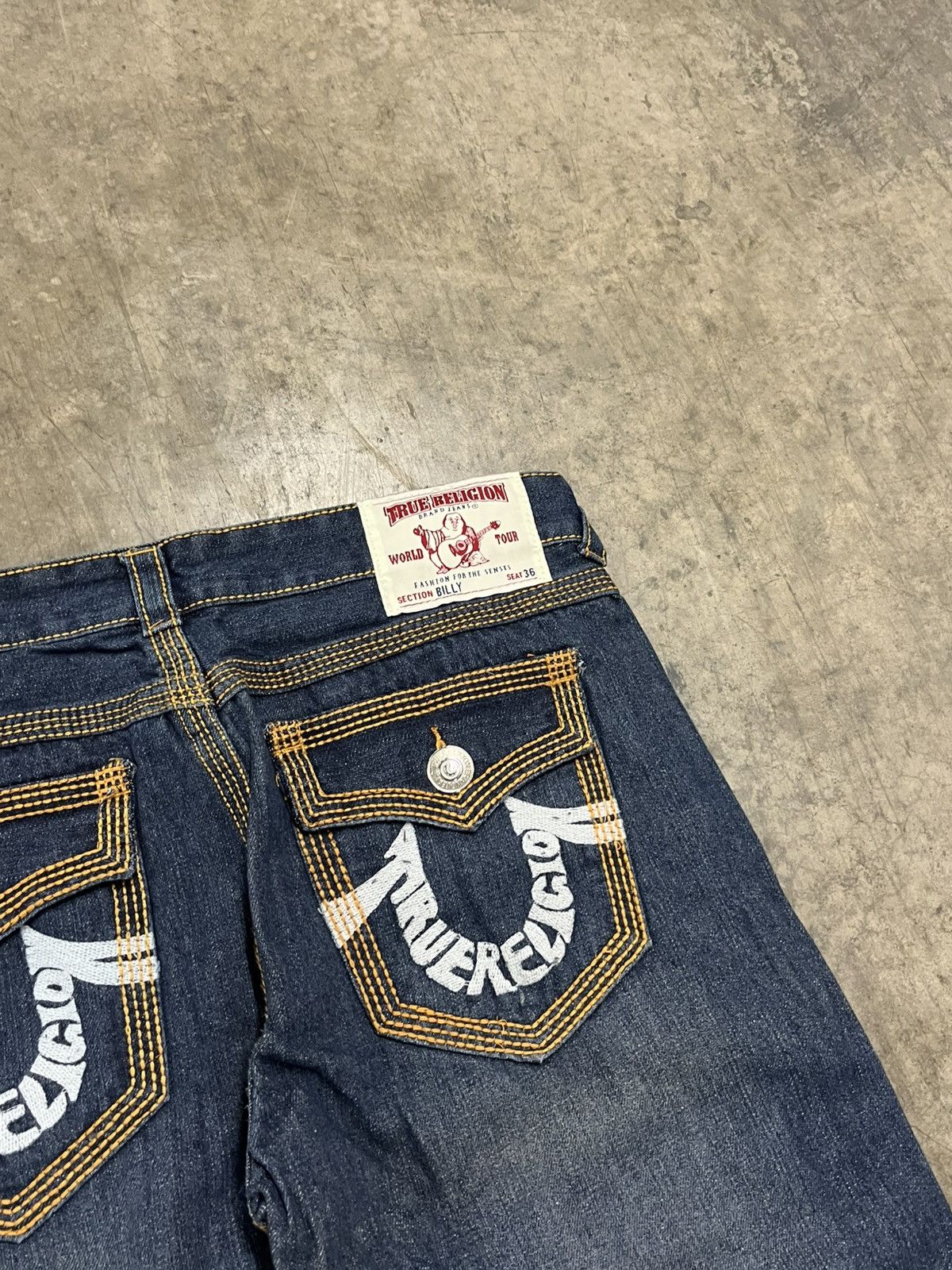 True Religion × Vintage True religion baggy fit wide leg rare denim skater y2k hype Size US 36 / EU 52 - 5 Thumbnail
