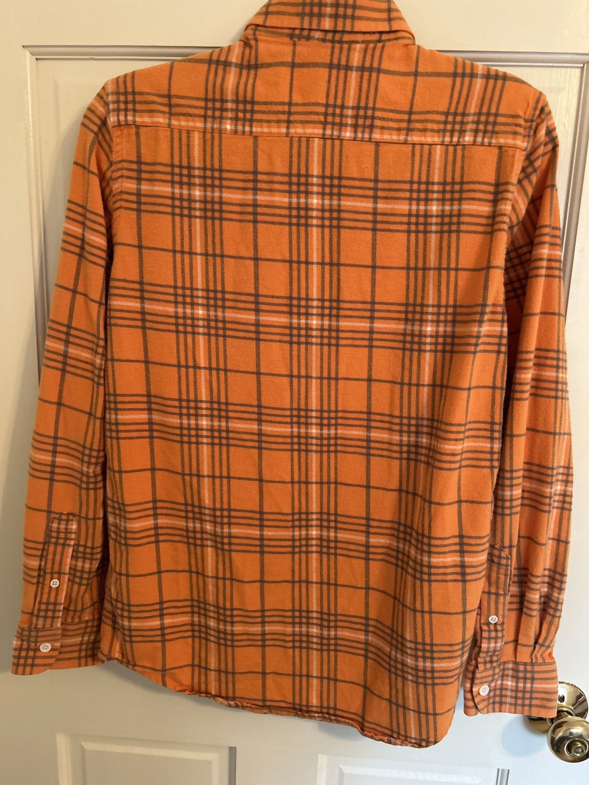 Saturdays NYC Saturdays Surf NYC Orange Brushed Flannel Button Down Shirt Size US S / EU 44-46 / 1 - 4 Thumbnail