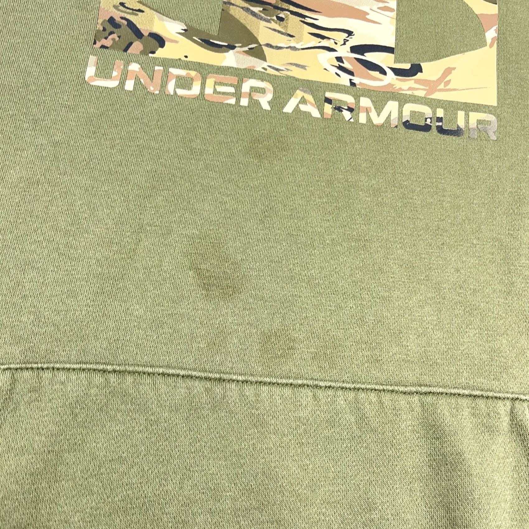 Under Armour Under Armour Hoodie Men Medium Sweatshirt Sweater Cotton Olive Camo Logo Pullover Size US M / EU 48-50 / 2 - 3 Thumbnail