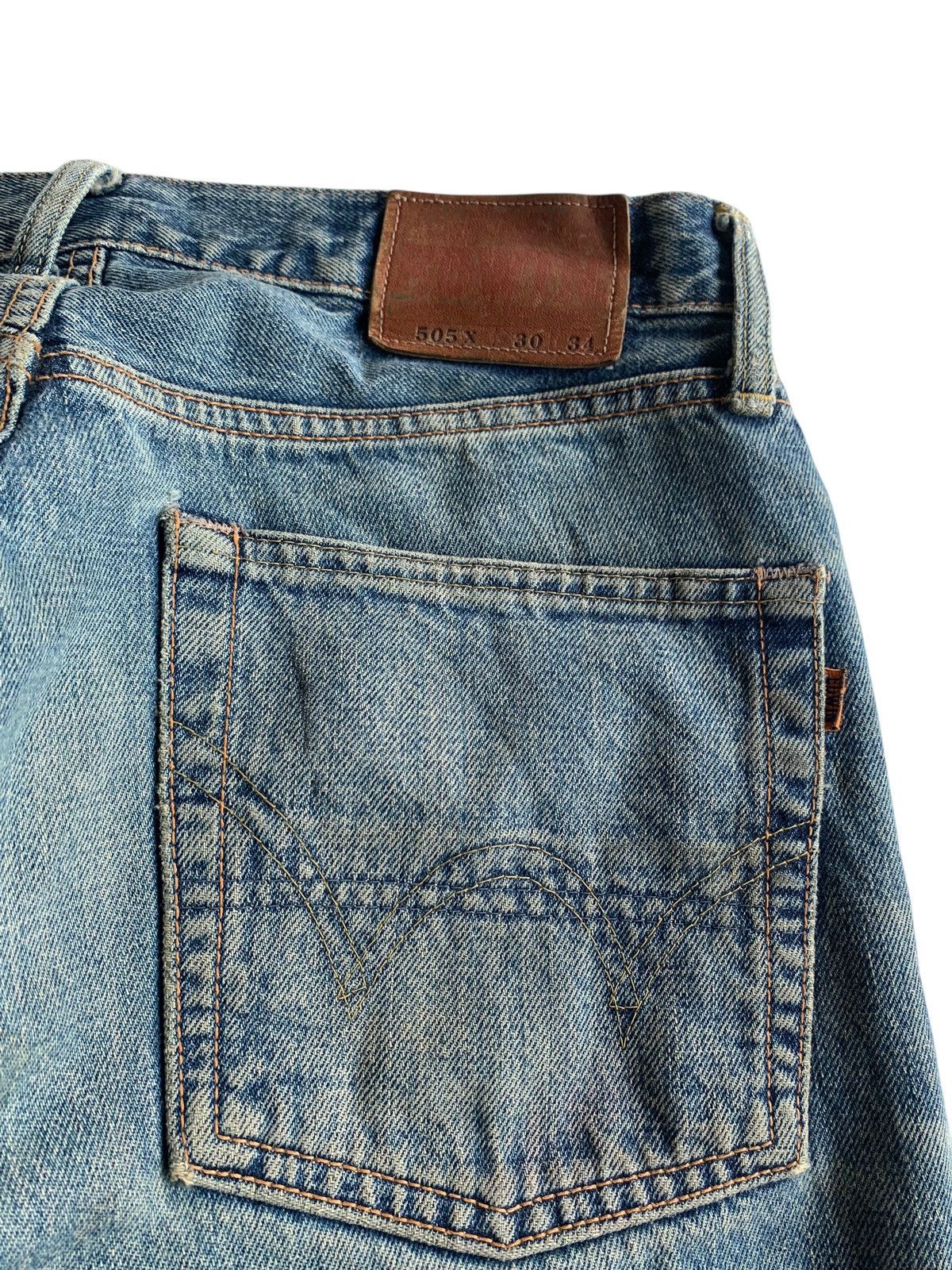Kapital VINTAGE EDWIN 505X SELVEDGE FADED & RUSTY DISTRESSED DENIM Size US 30 / EU 46 - 13 Thumbnail