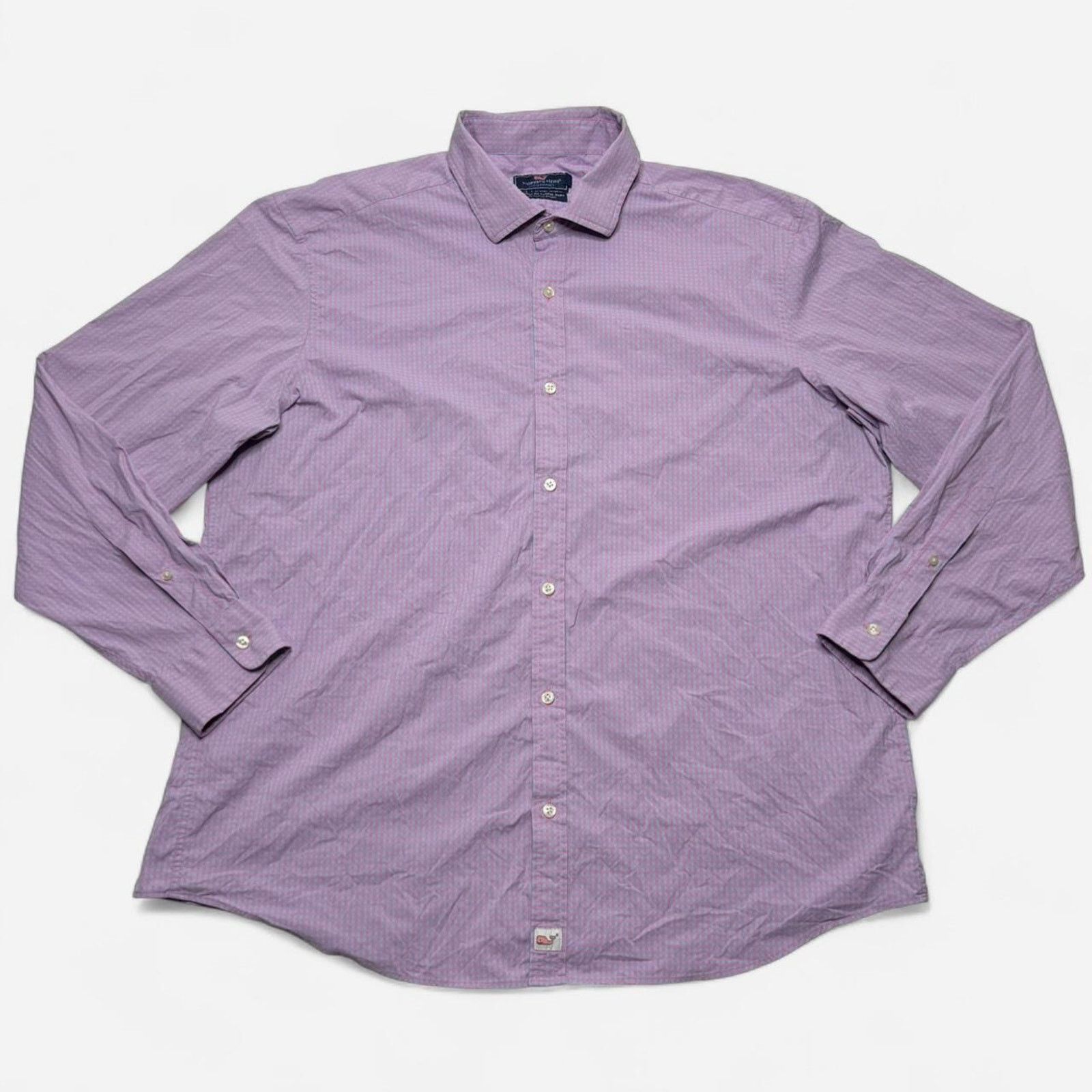 Vineyard Vines Vineyard Vines Pink Blue Check Classic Fit Button Down 2XL Size US XXL / EU 58 / 5 - 1 Thumbnail
