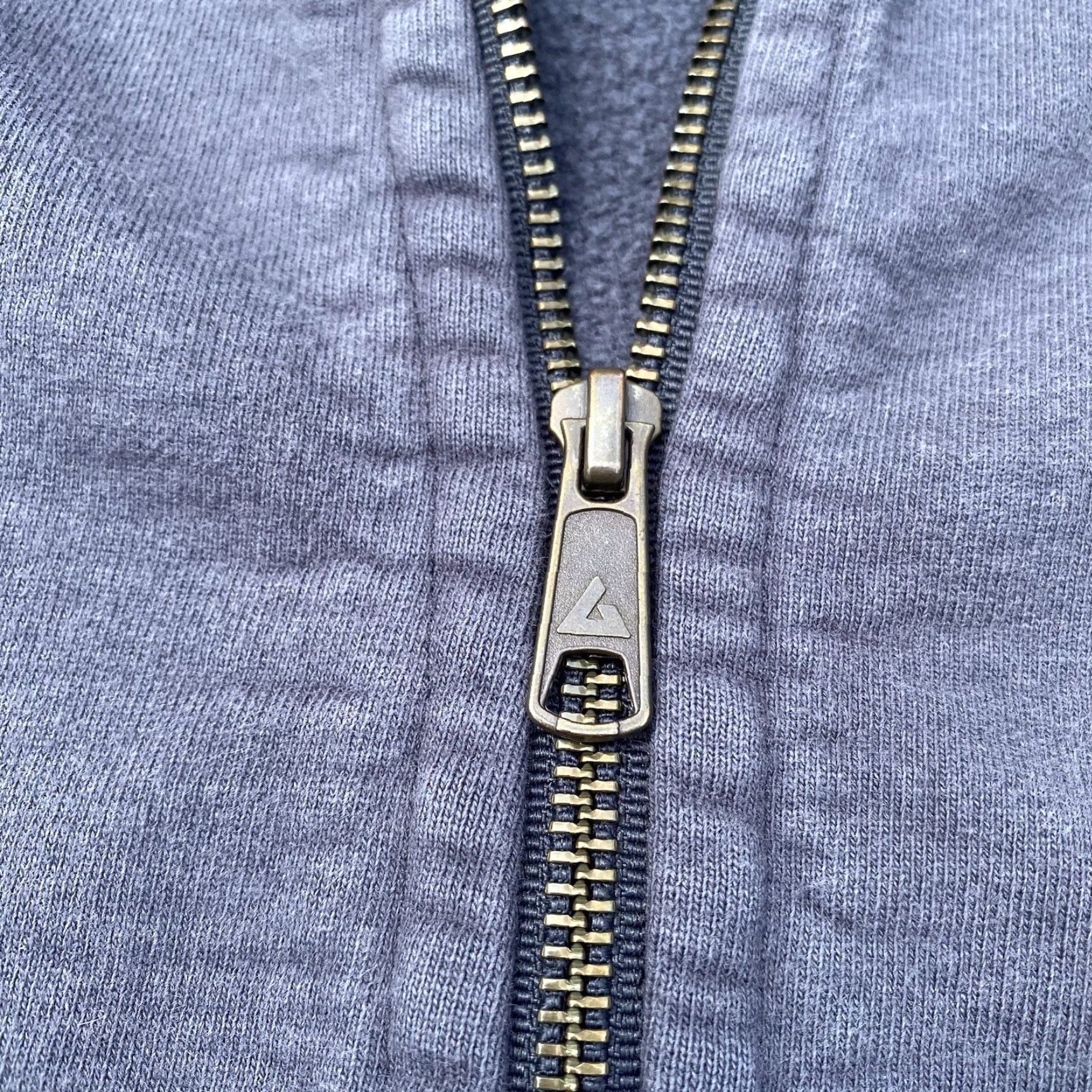 Vintage American Giant Sweatshirt Women’s M Gray Full Zip Heavyweight Cotton Moto USA Size M / US 6-8 / IT 42-44 - 4 Thumbnail