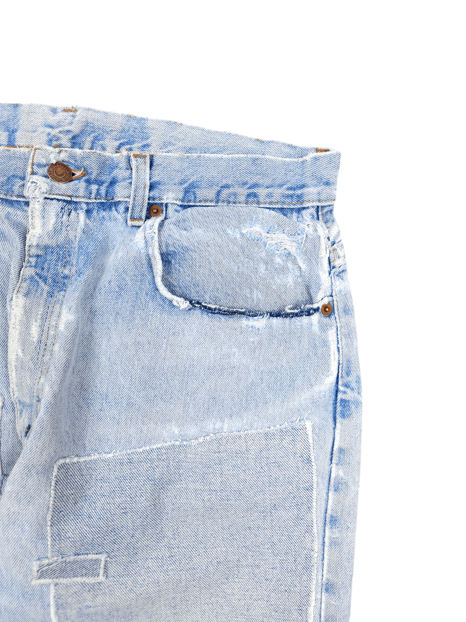 Japanese Brand × Levi's 💎 Size 36/30 Patchwork Baggy 80's Levi's 503 Jeans 501 Size US 36 / EU 52 - 6 Thumbnail