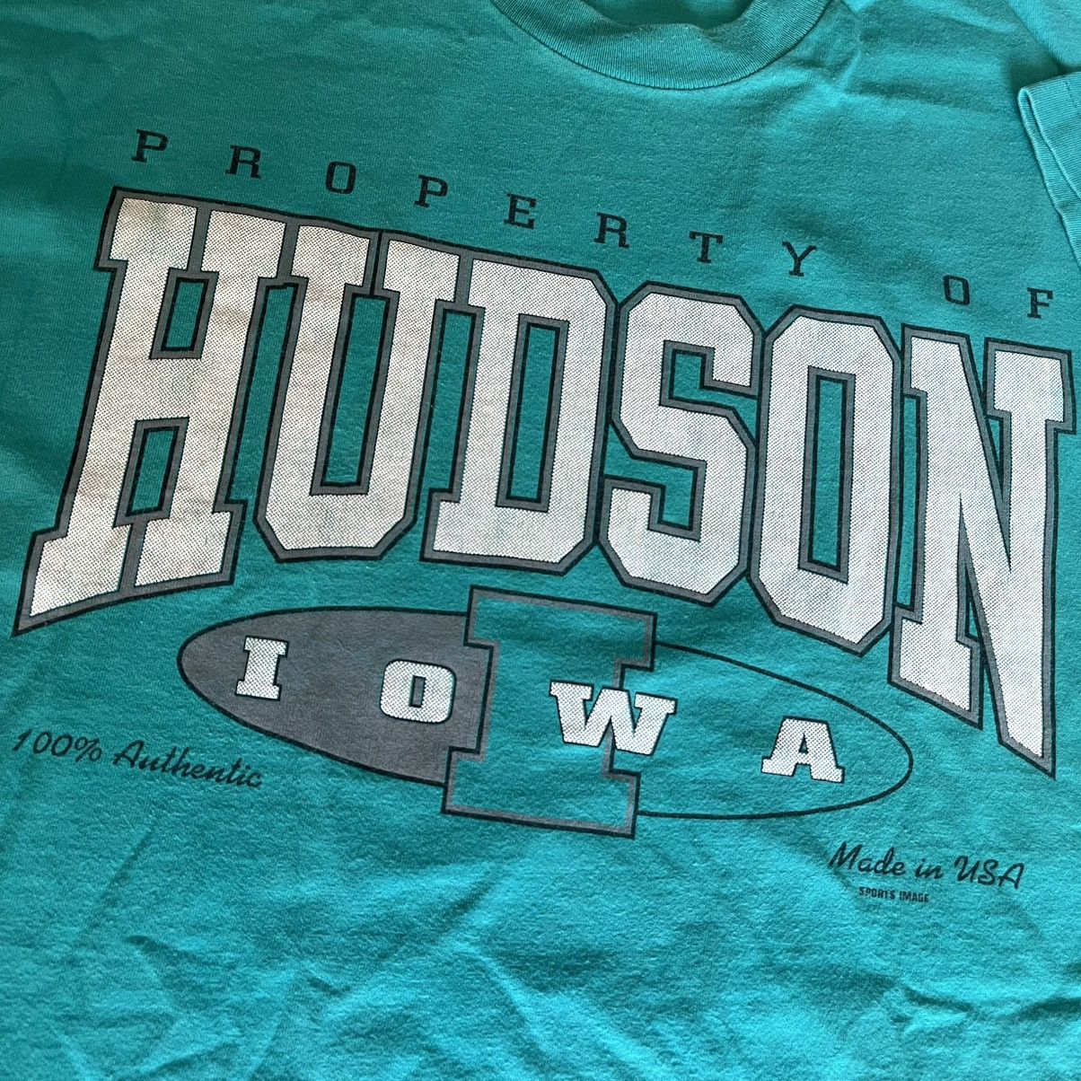 Vintage Vintage 90s Property of Hudson Iowa Varsity Graphic Logo Tee Size US XL / EU 56 / 4 - 3 Thumbnail