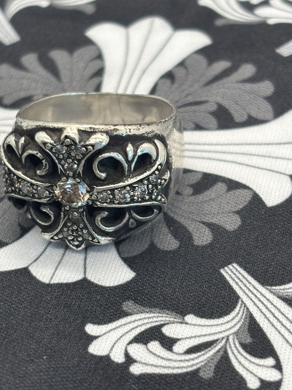 Chrome Hearts Chrome hearts diamond keeper ring Size ONE SIZE - 4 Thumbnail