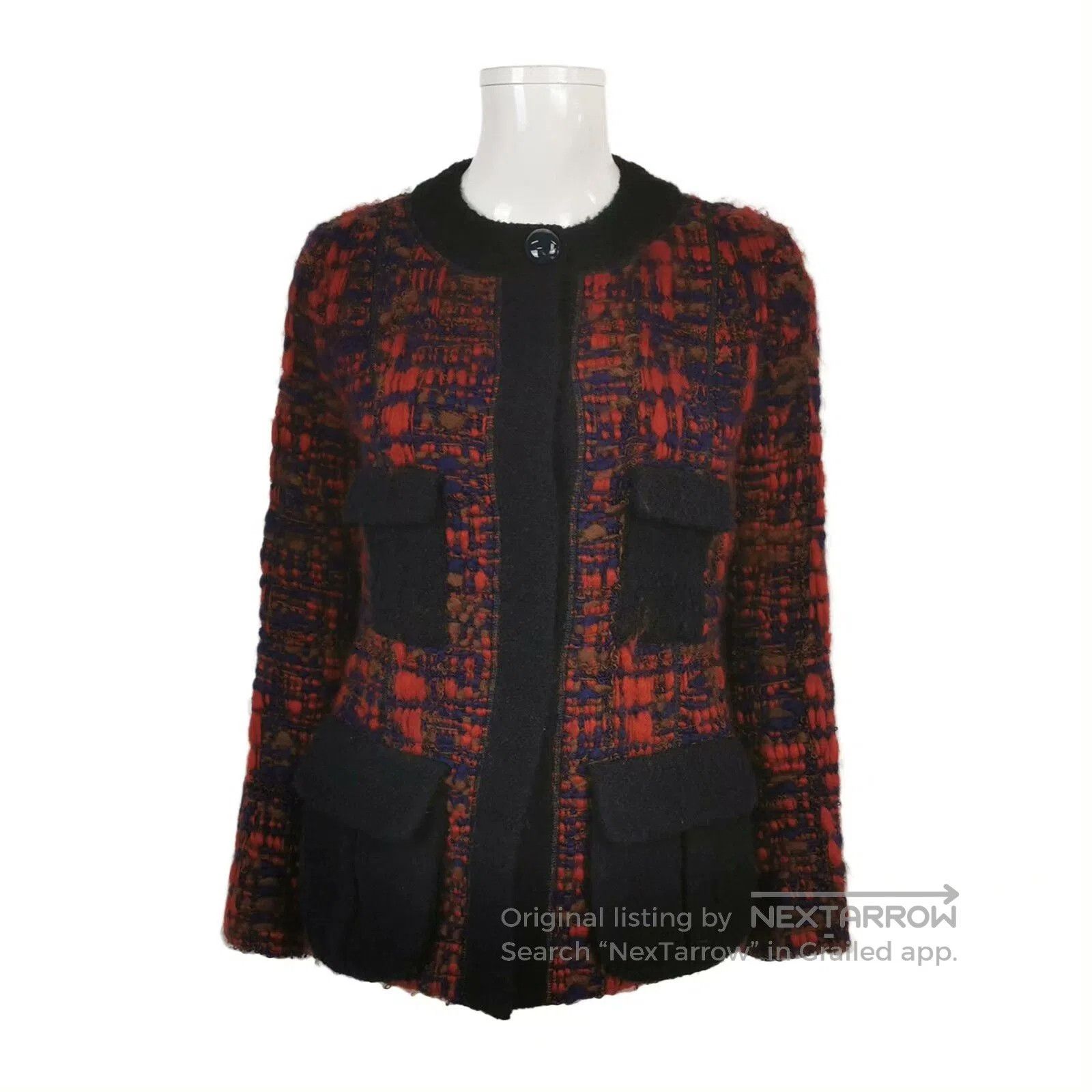 Louis Vuitton Louis Vuitton Colorblock Wool Blend Short Coat. Size XXS / US 00 / IT 34 - 1 Thumbnail