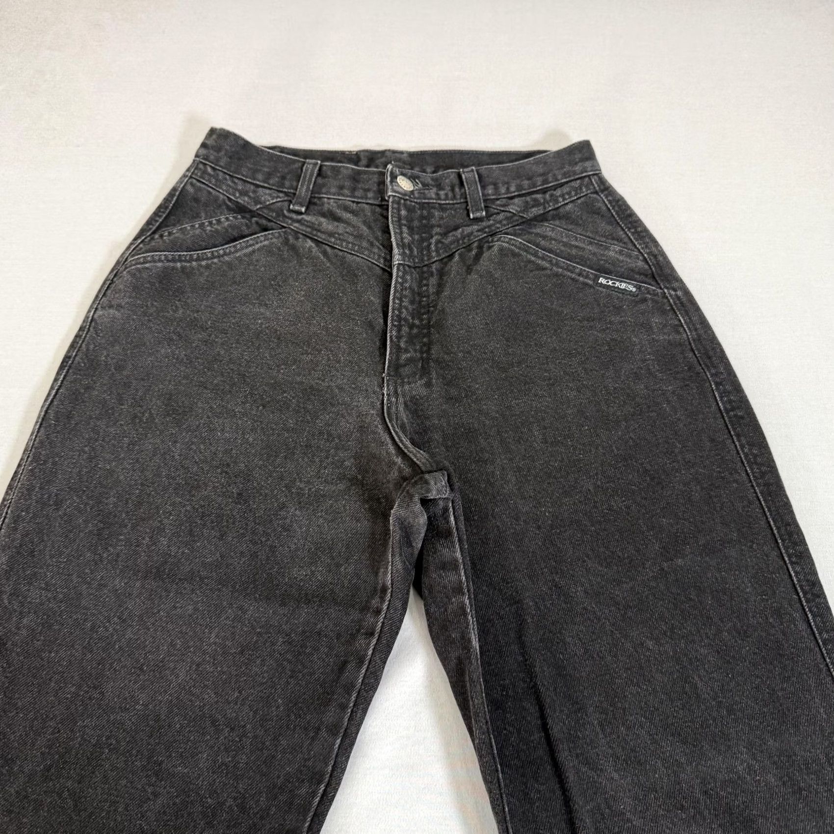 Vintage VINTAGE Rocky Mountain Jeans Womens Black Bare Back Slim Fit Denim Pants Western 90s Size 32" / US 10 / IT 46 - 2 Thumbnail
