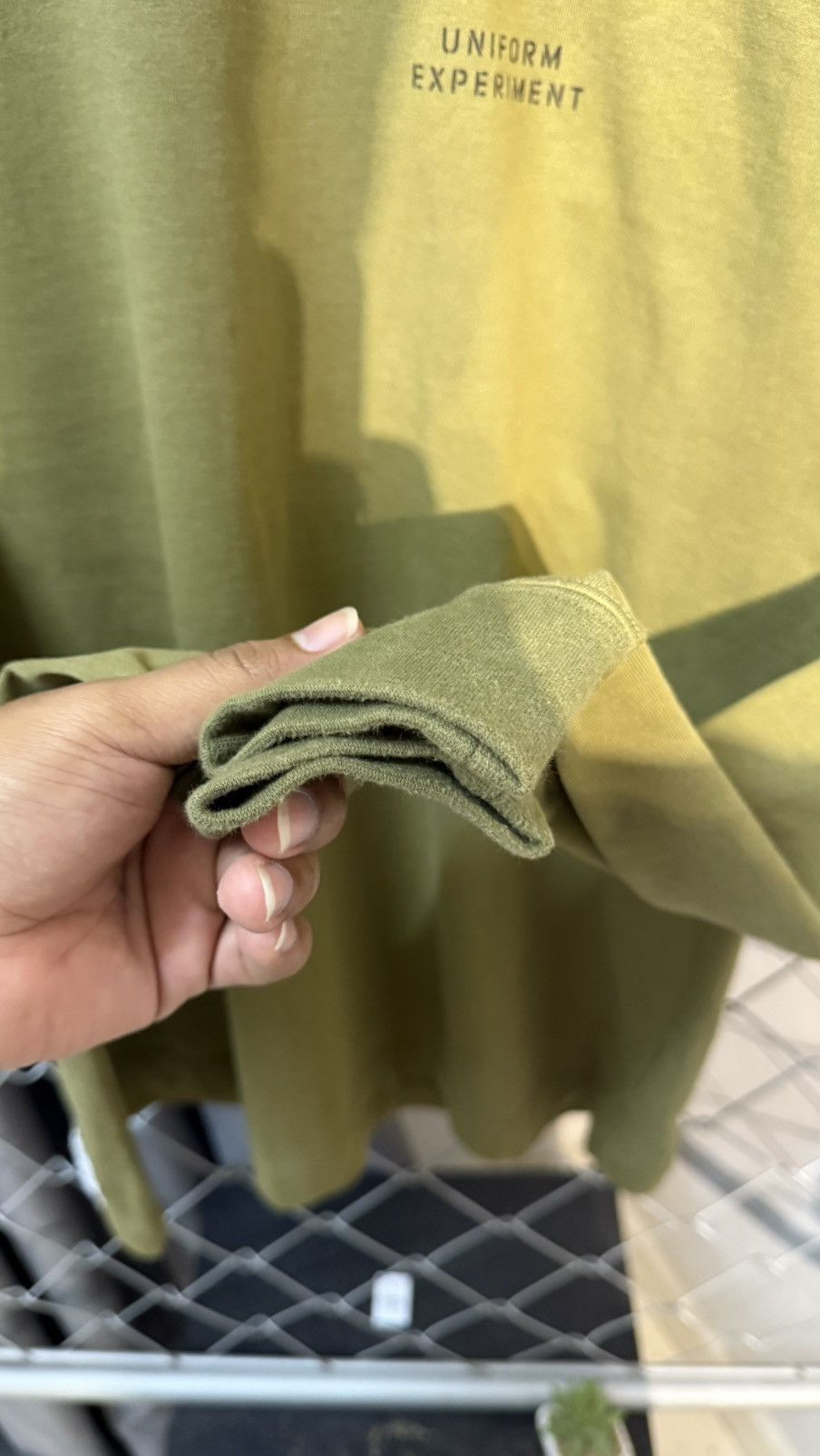 uniform experiment UNIFORM EXPERIMENT LONG SLEEVE TSHIRT GREEN Size US M / EU 48-50 / 2 - 5 Thumbnail