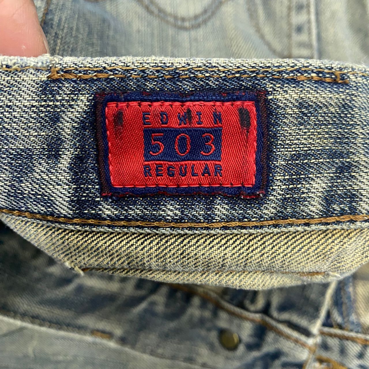 Edwin 💥Best Offer💥Vintage Edwin 503z Regular Distressed Denim Size US 32 / EU 48 - 15 Thumbnail