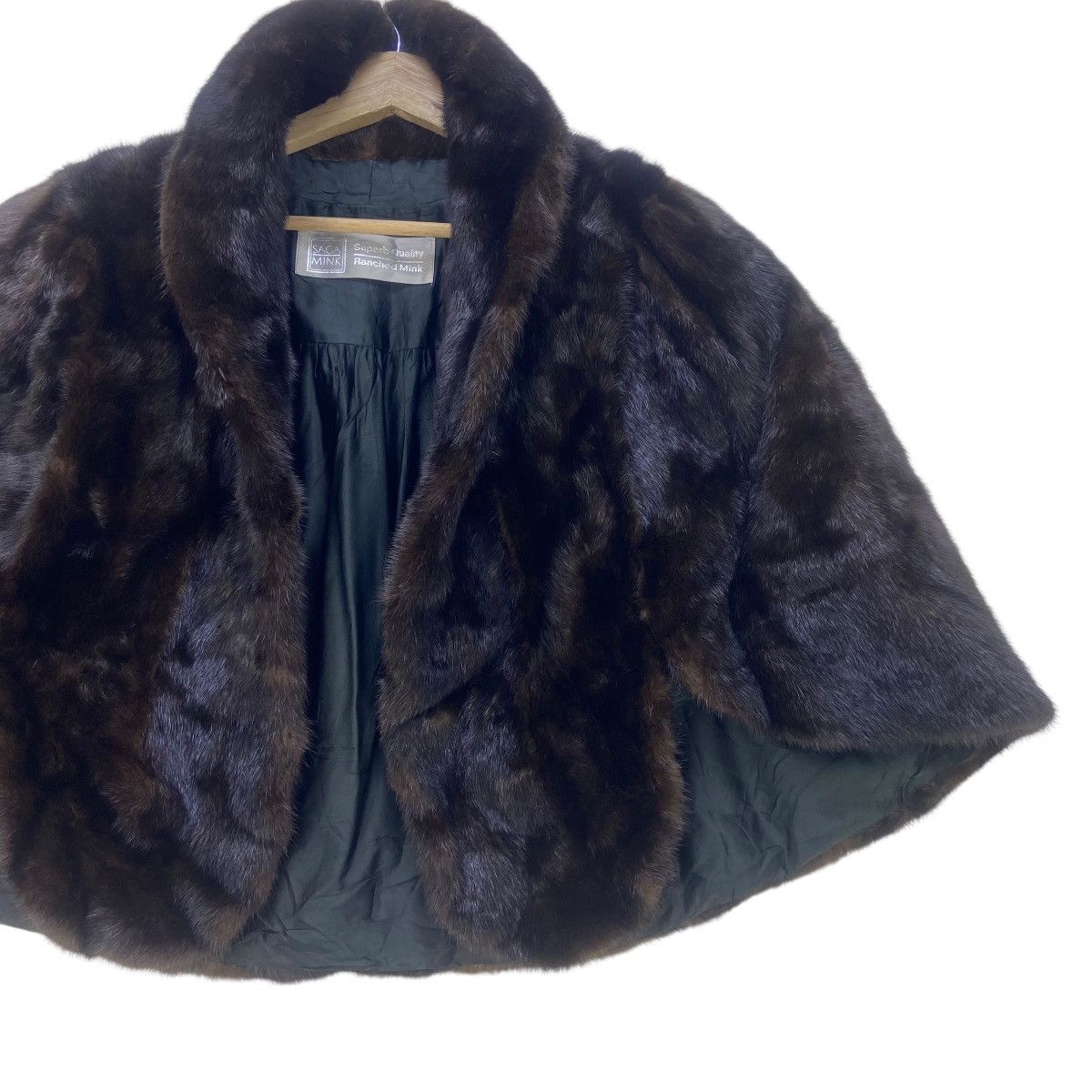 Sagafurs Saga Mink Fur Cape Size S / US 4 / IT 40 - 6 Thumbnail
