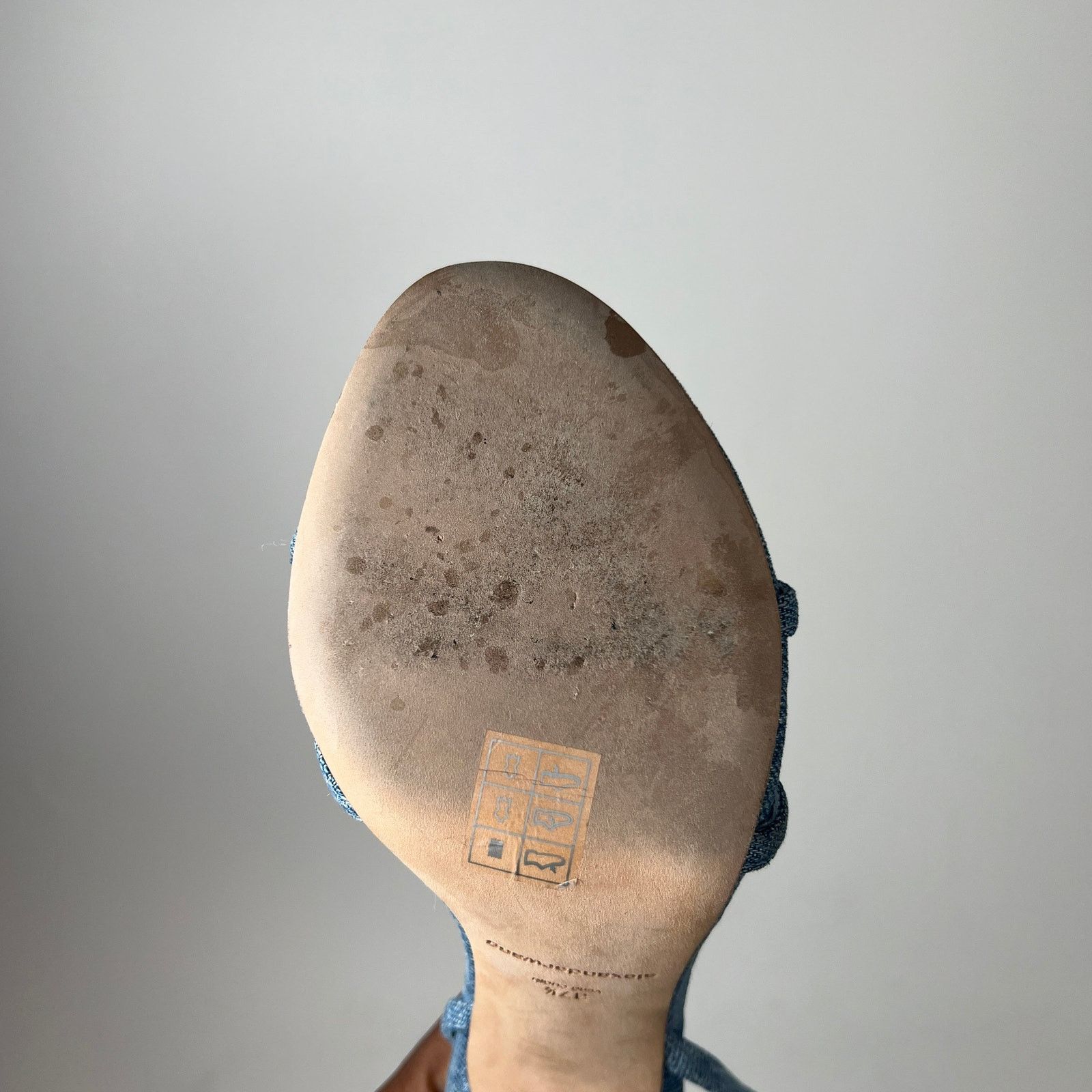Alexander Wang Alexander Wang Washed Denim Dahlia 105 Sandals Size 37.5 Size US 7.5 / IT 37.5 - 8 Thumbnail