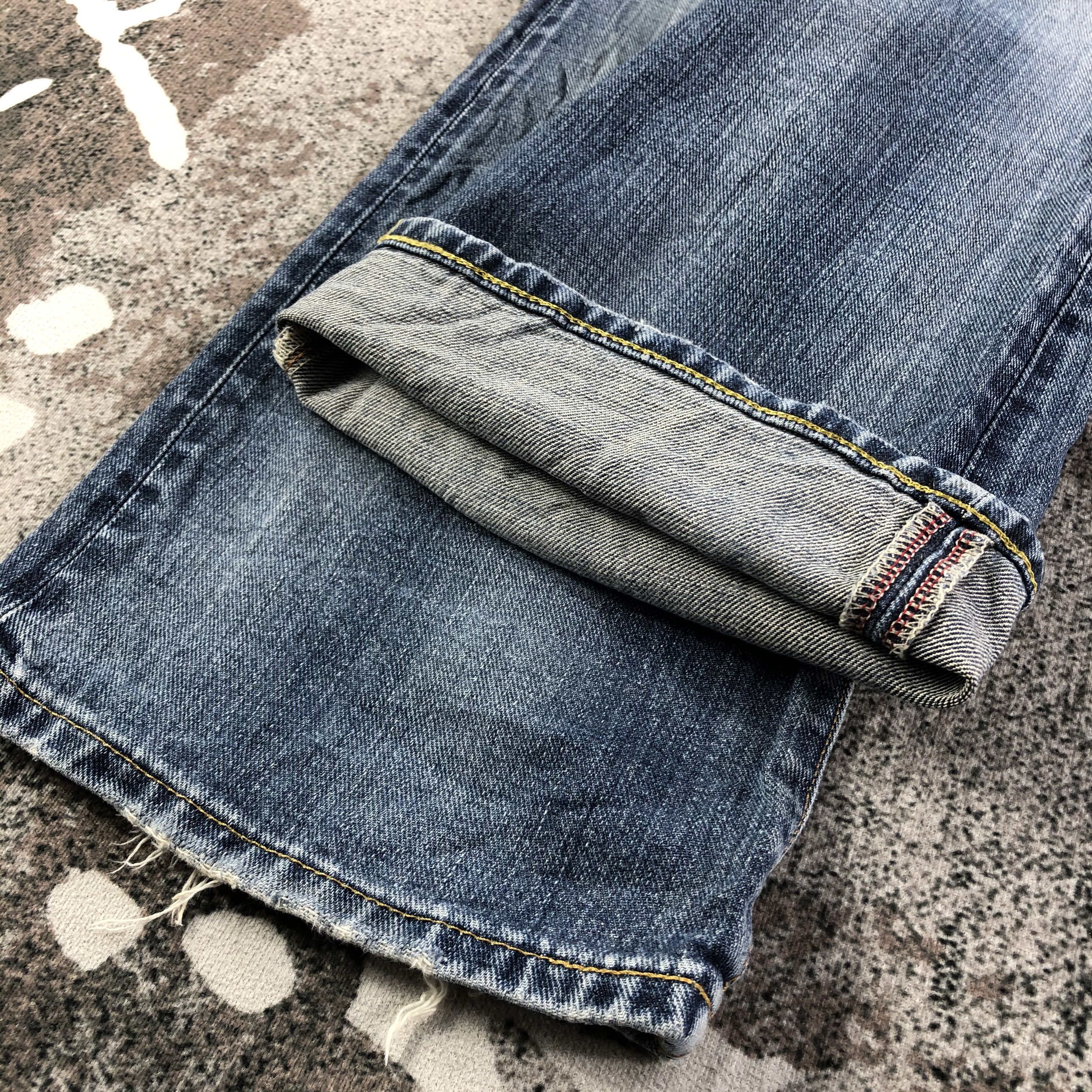 Edwin Edwin XV Jeans Distressed Flare Denim KJ1491 Size US 30 / EU 46 - 7 Thumbnail