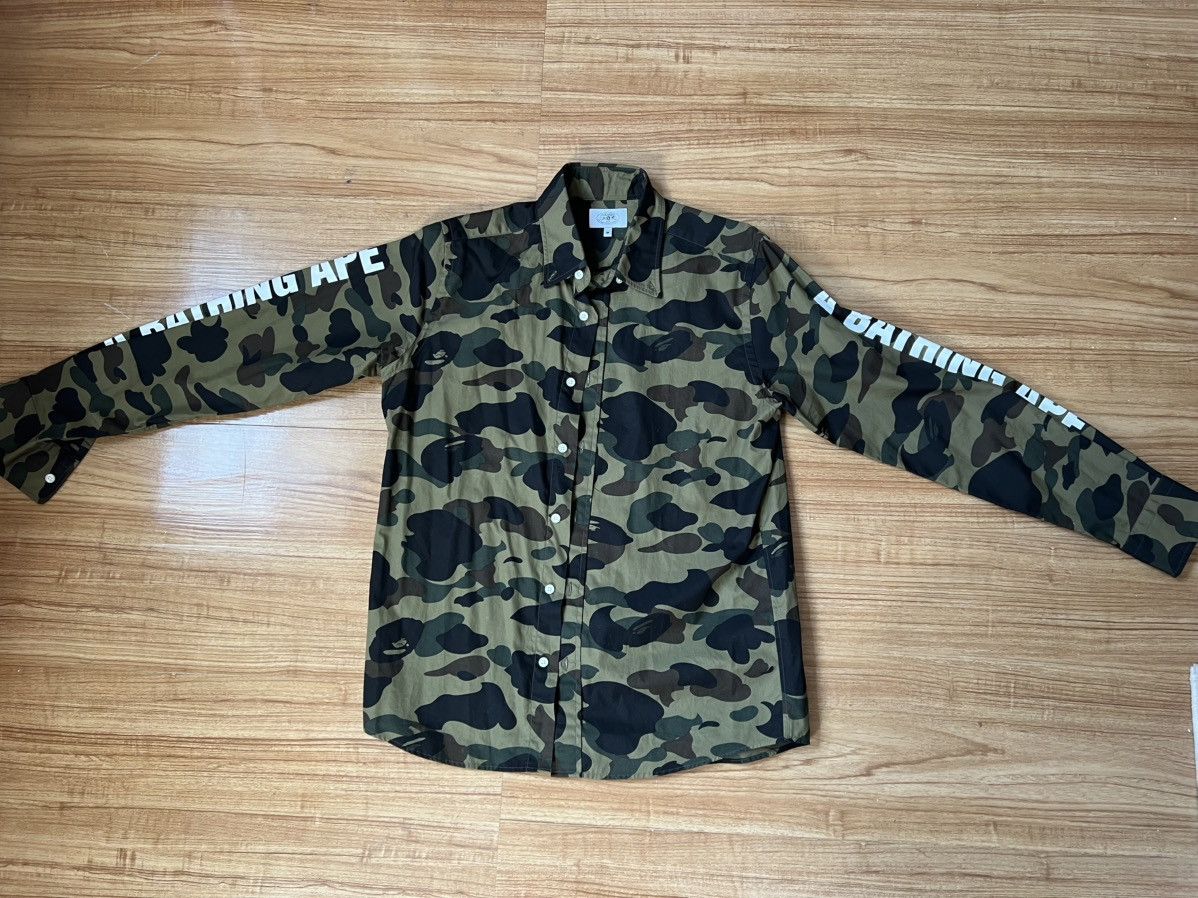 Bape Bape Classic Camo Button Up Shirt Size US M / EU 48-50 / 2 - 1 Thumbnail