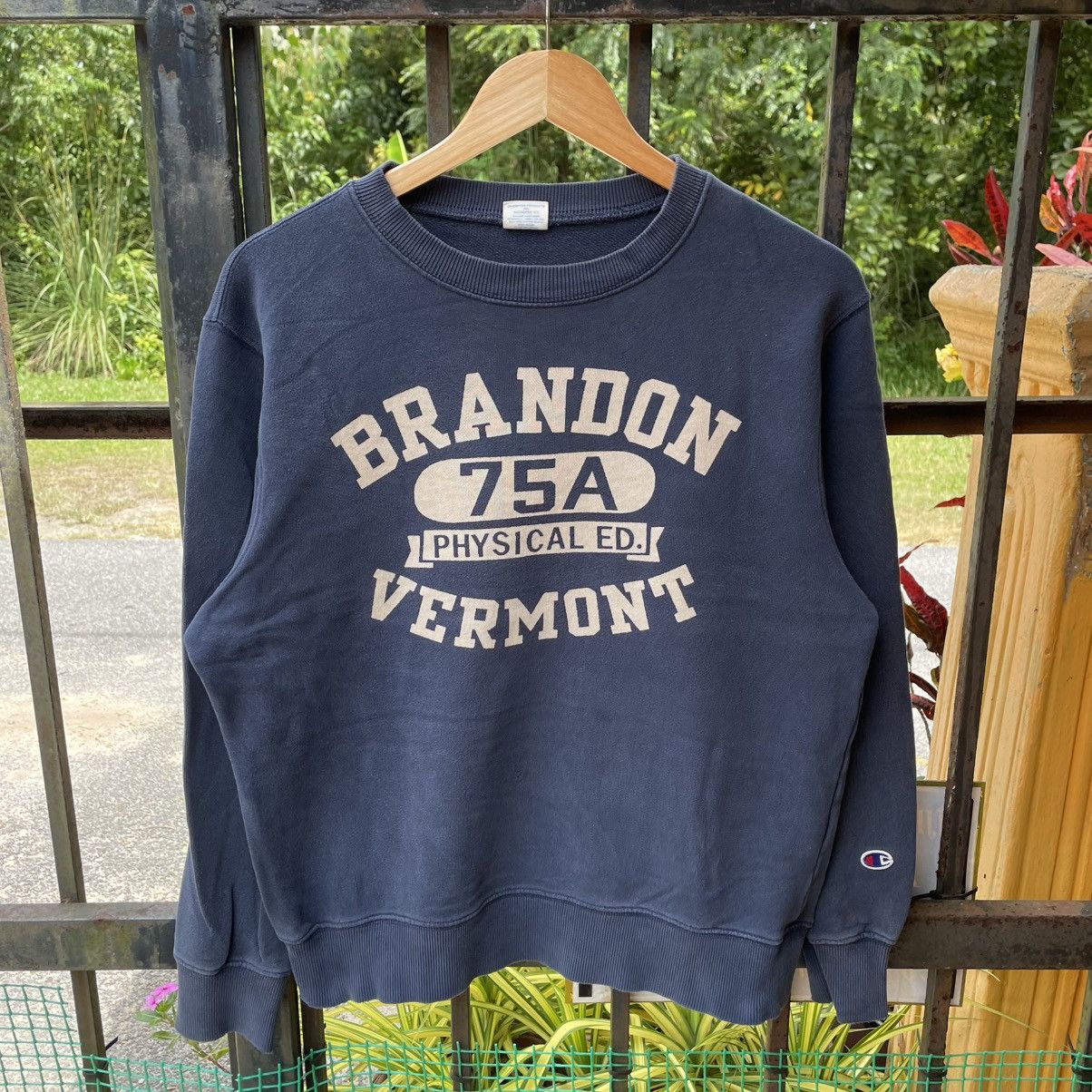 ?Vintage Champion Brandon Vermont Big Logo Sweatshirts - www 