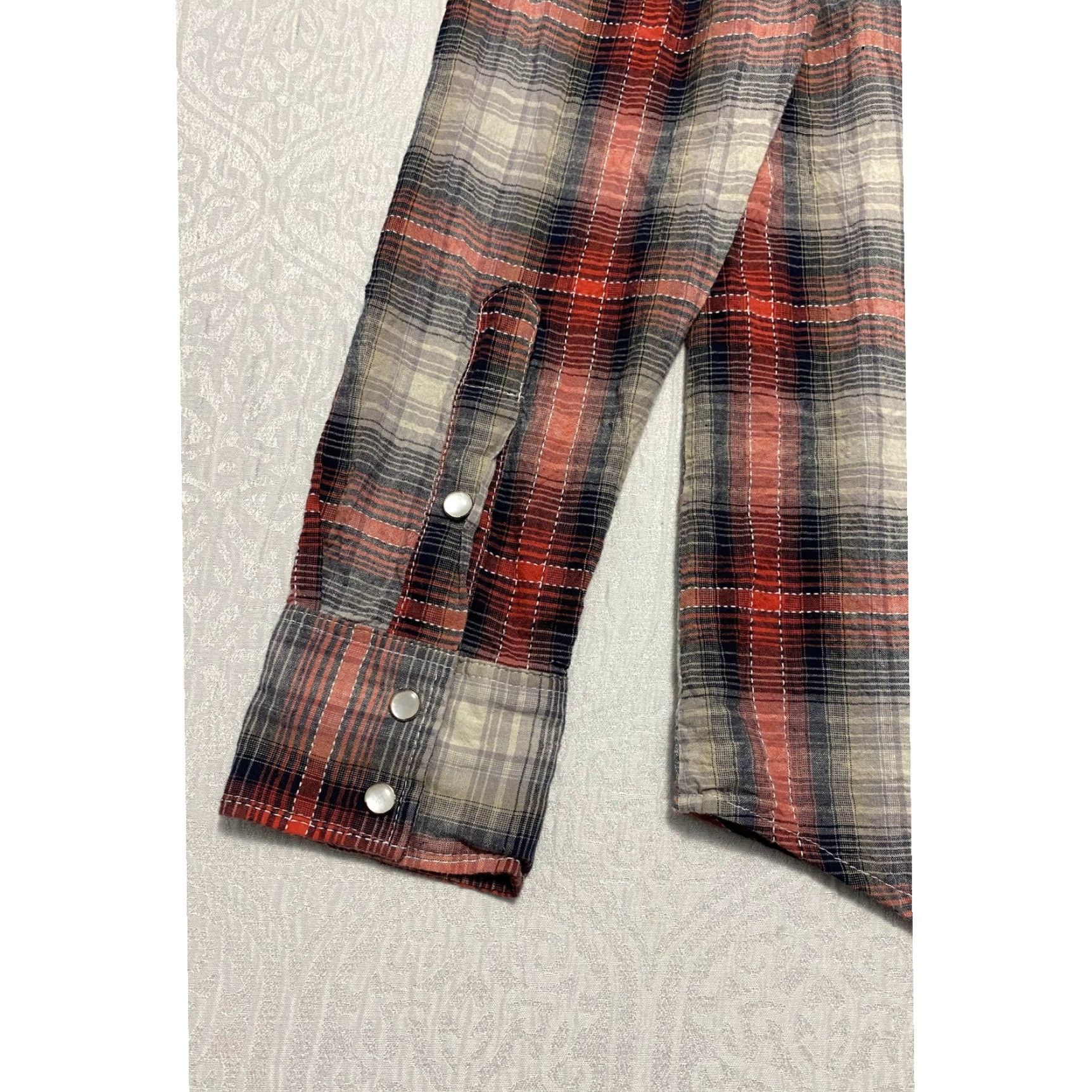 Vintage Gran Herradura Western Shirt Pearl Snap Mens Size L Plaid Long Sleeve Shirt Size US L / EU 52-54 / 3 - 3 Thumbnail