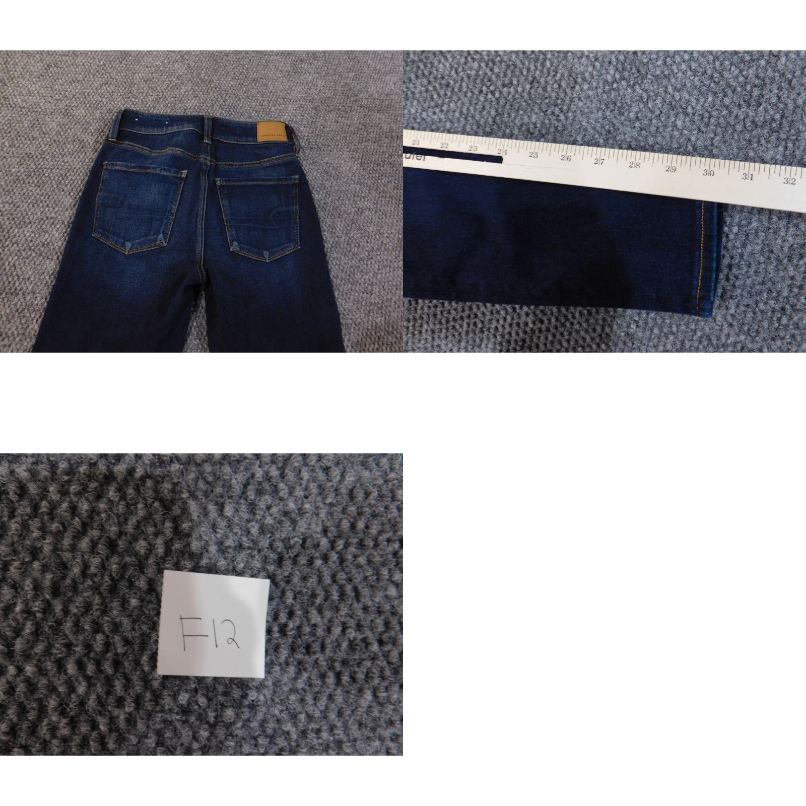 American Eagle Outfitters American Eagle Outfitters Jeans Jegging Blue Distressed 2 Womens Mid Rise 30in Inseam Denim Cotton Spandex Zip Size 26" / US 2 / IT 38 - 8 Thumbnail