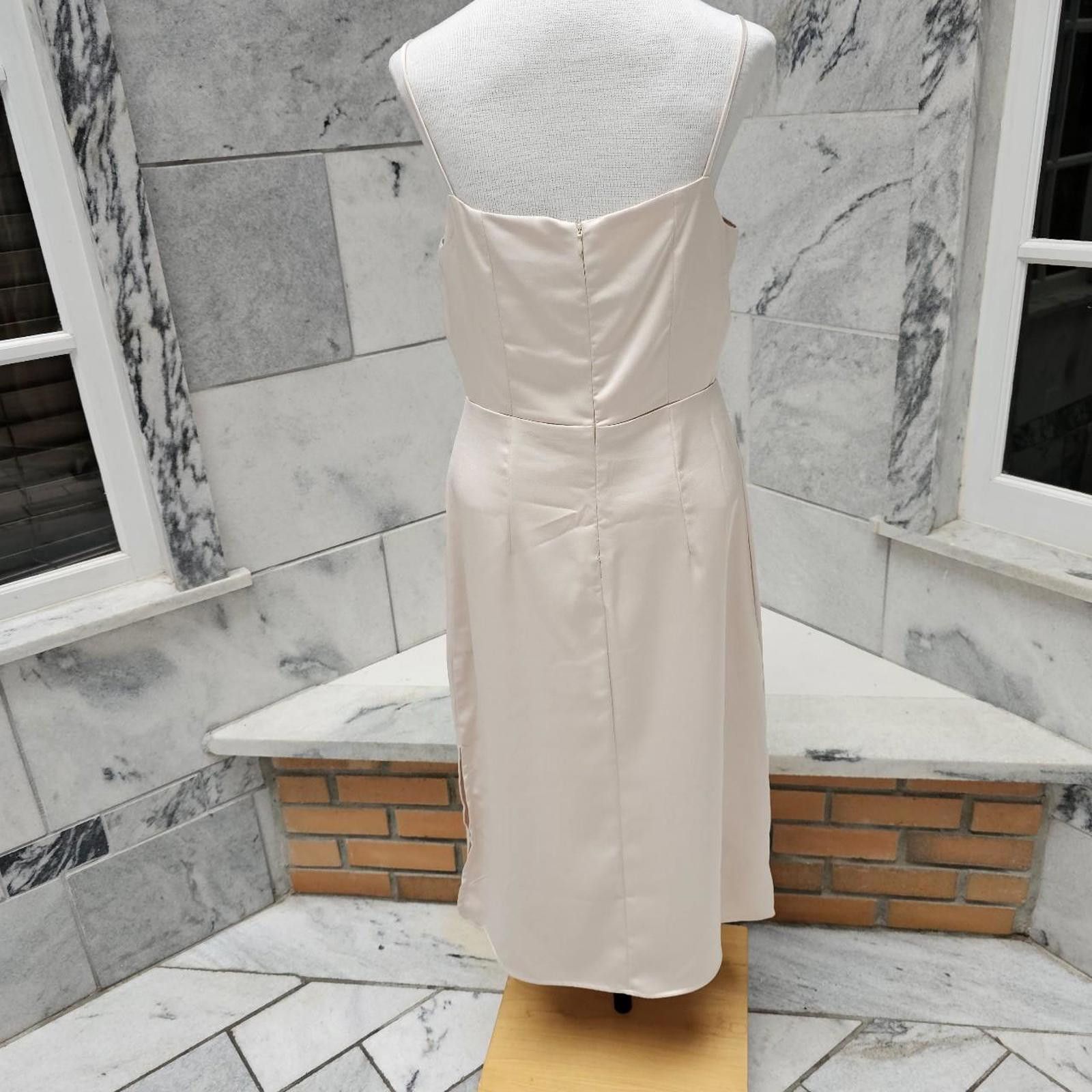 Designer Sam Edelman Women's Cream Dress Size M / US 6-8 / IT 42-44 - 4 Thumbnail