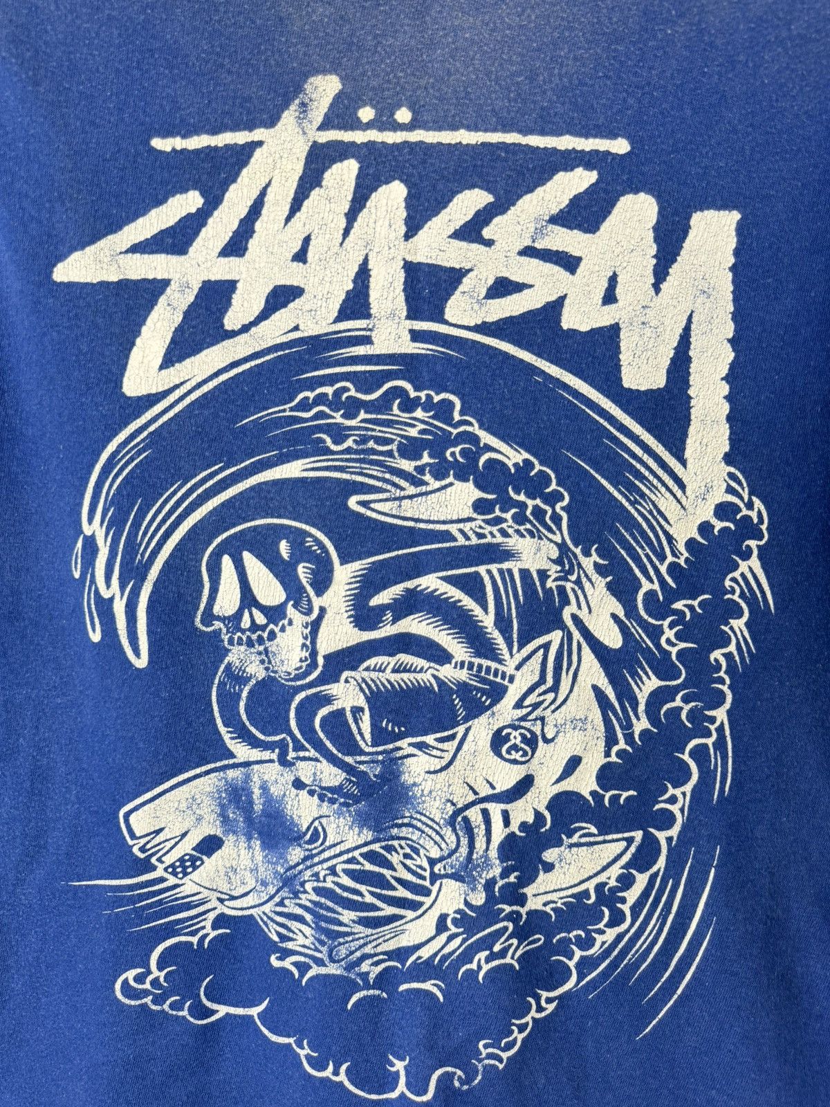 Stussy Vintage Stussy Skull Bones T Shirt Size US S / EU 44-46 / 1 - 2 Thumbnail