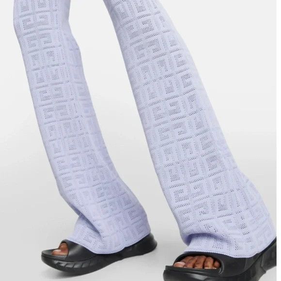Givenchy Givenchy 4G jacquard flared pants - LAVENDER - NEW WITH TAGS Size 27" / US 4 / IT 40 - 5 Thumbnail