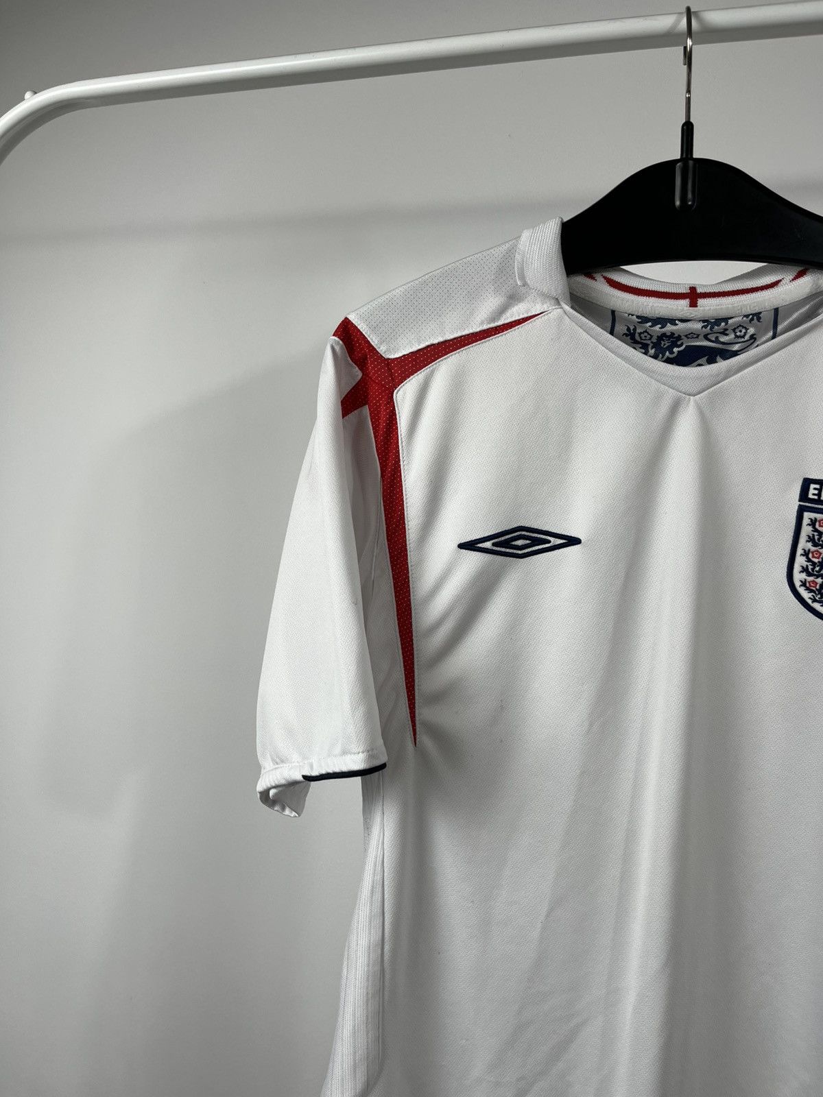 Umbro Umbro England Home Jersey 06 World Cup White Football Shirt Size US L / EU 52-54 / 3 - 3 Thumbnail