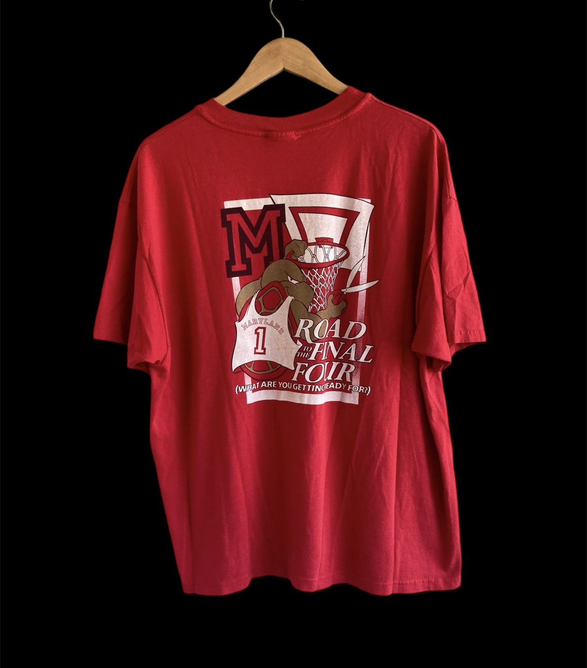 Hanes × NCAA × Vintage Vintage 90s University Of Maryland Terrapins NCAA Tee Size US XL / EU 56 / 4 - 8 Thumbnail