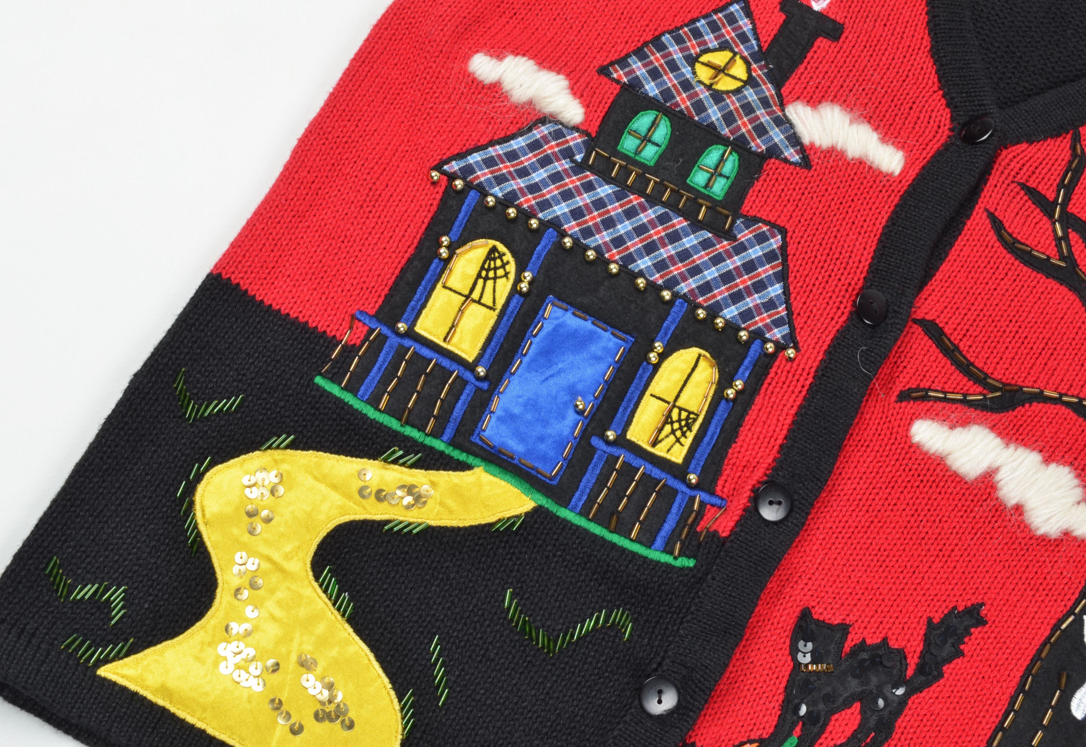 Handmade Vintage 90's Unisex Handmade Halloween Funky Vest Size ONE SIZE - 3 Thumbnail