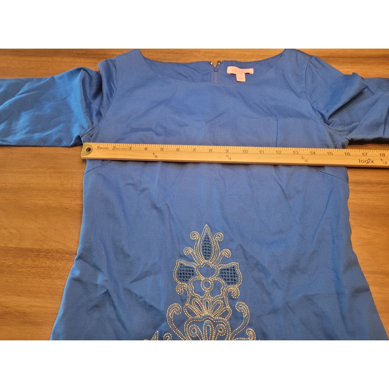 Lilly Pulitzer Lilly Pulitzer Shauna Dress Blue Embroidered Mini Size 2 Size XS / US 0-2 / IT 36-38 - 5 Thumbnail