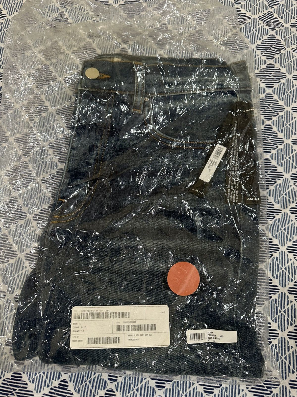 Amiri Amiri Deep Classic Blue Jeans Size US 32 / EU 48 - 9 Thumbnail