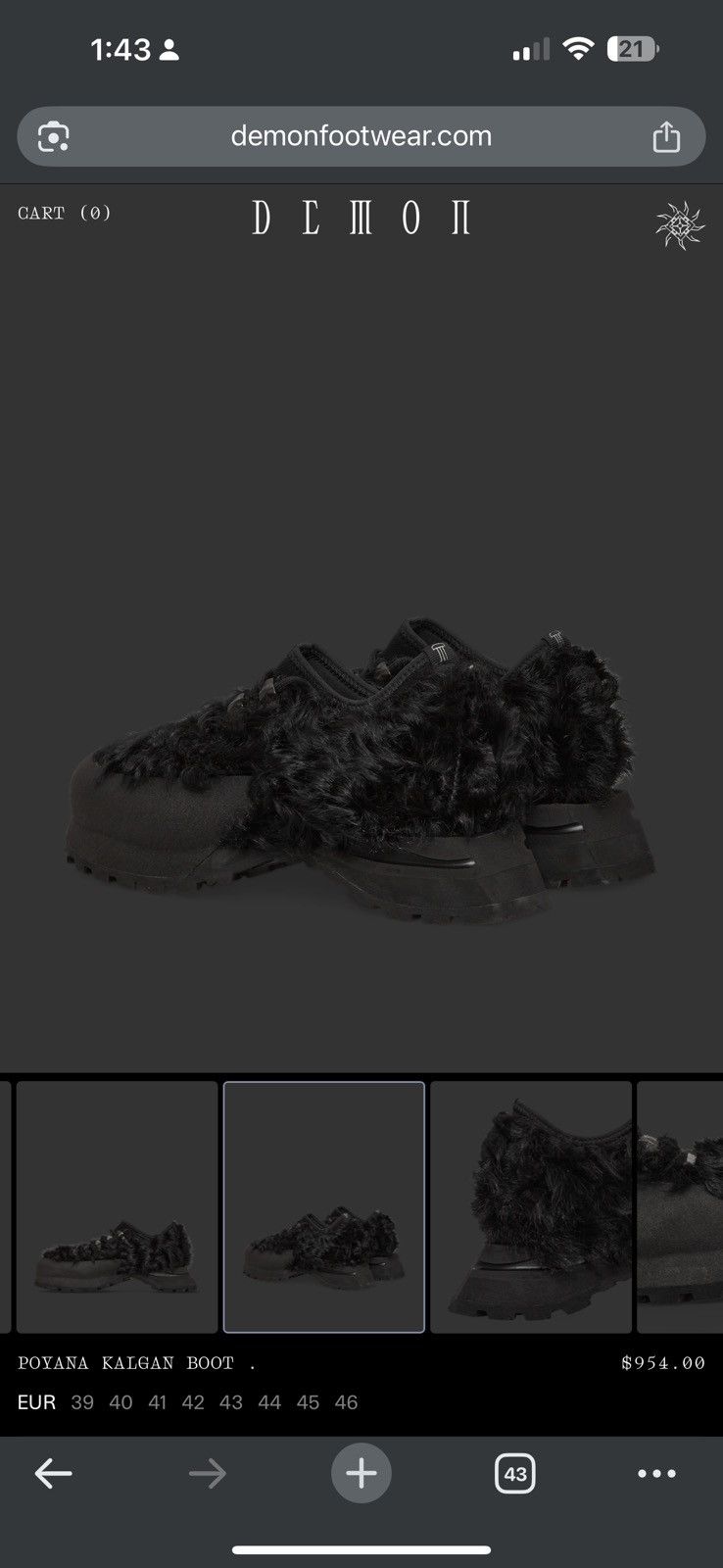 Demon Demon kalgan poyana sneaker boot 42 / 9 US Size US 9 / EU 42 - 5 Thumbnail