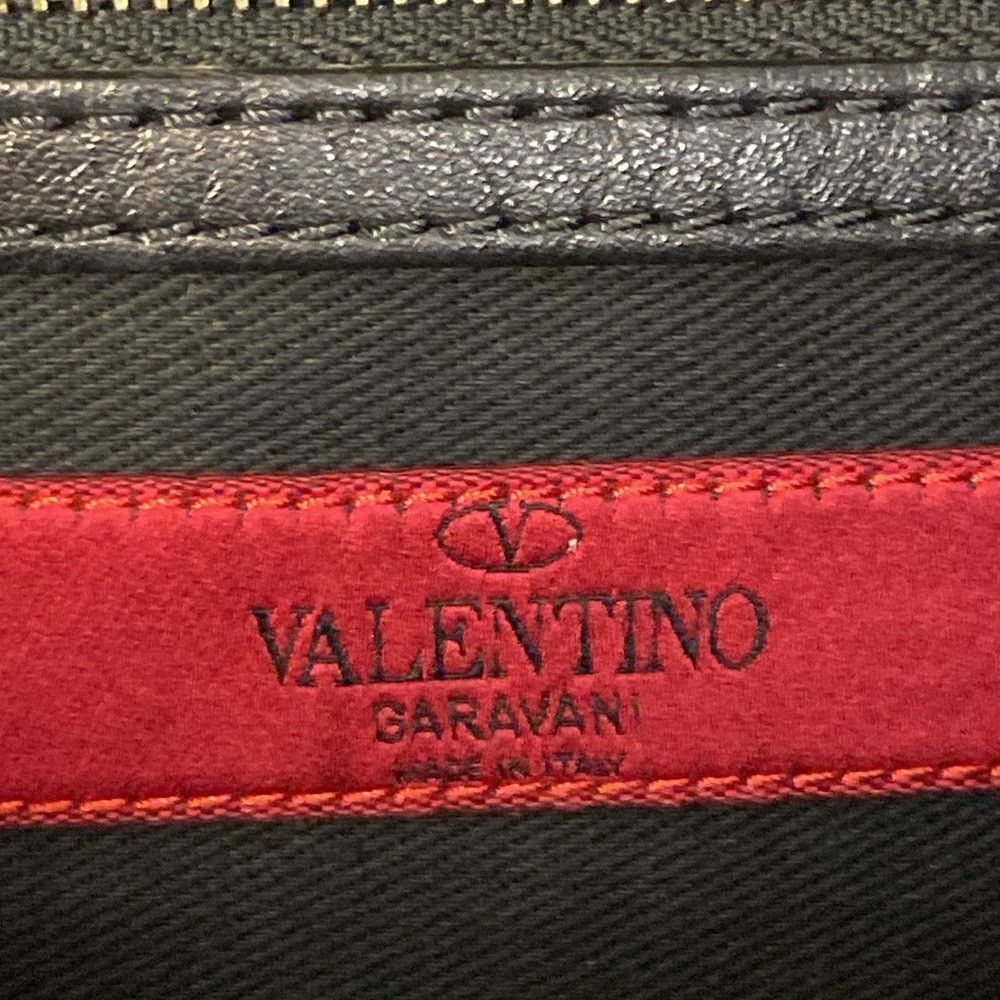 Valentino Valentino Garavani Rockstud Black Leather Pouch Size ONE SIZE - 8 Thumbnail