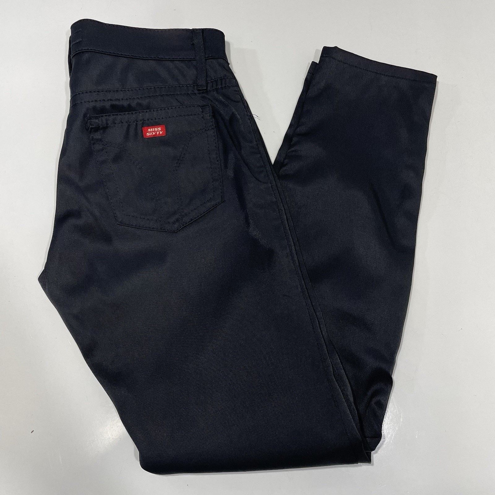 Miss Sixty VTG Miss Sixty J Lot Shine Coated Black Jeans Size 28 Y2K Size 28" / US 6 / IT 42 - 11 Thumbnail