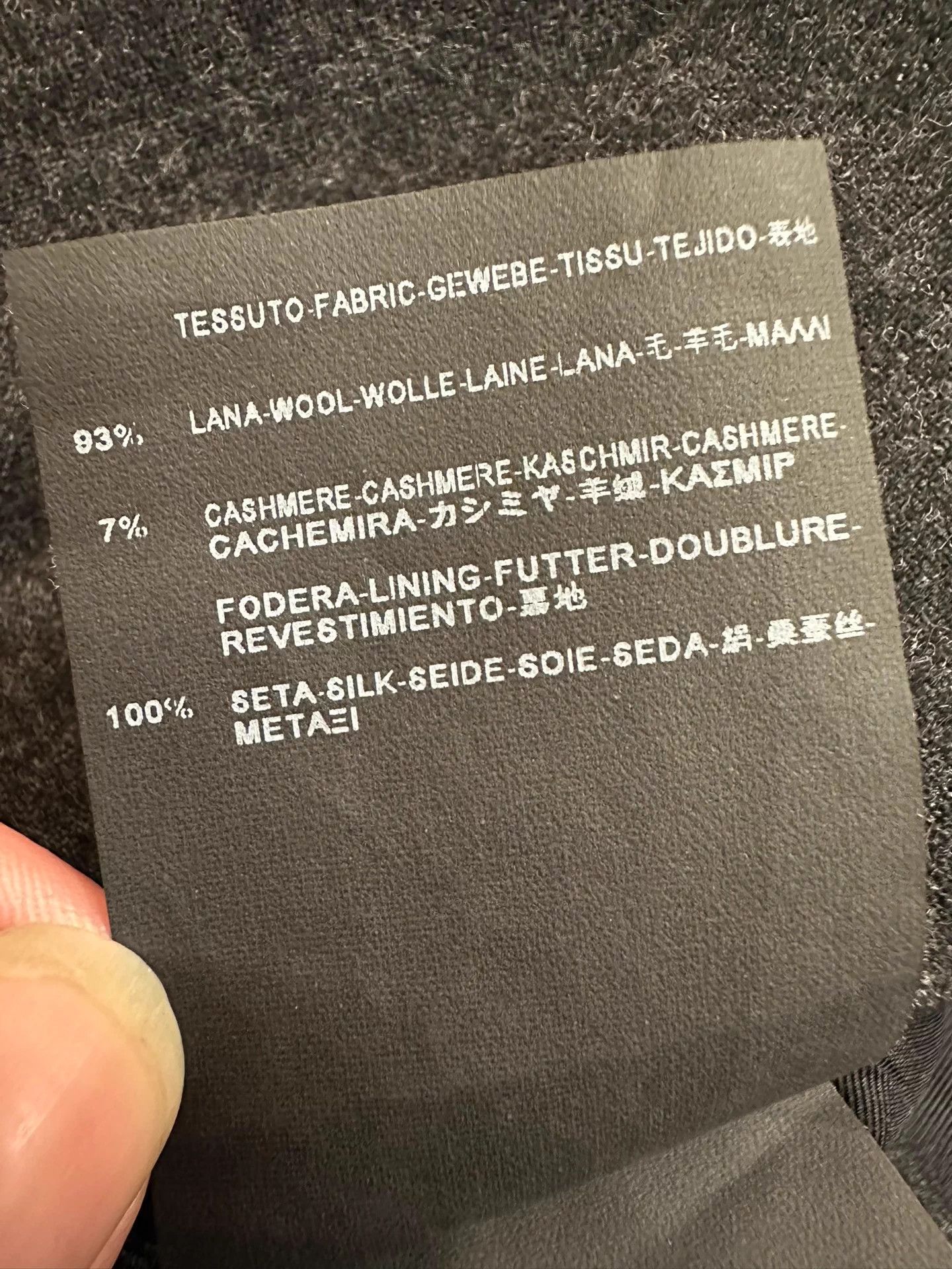 Saint Laurent Paris Saint Laurent SLP 15FW Peak Collar Grey Wool Suit Jacket Size 46R - 7 Thumbnail