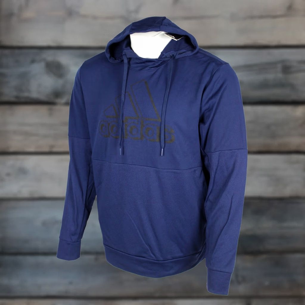 Adidas Adidas Men's Team Issue Pullover Hoodie Pockets XL Blue KE2076 Size US XL / EU 56 / 4 - 1 Thumbnail