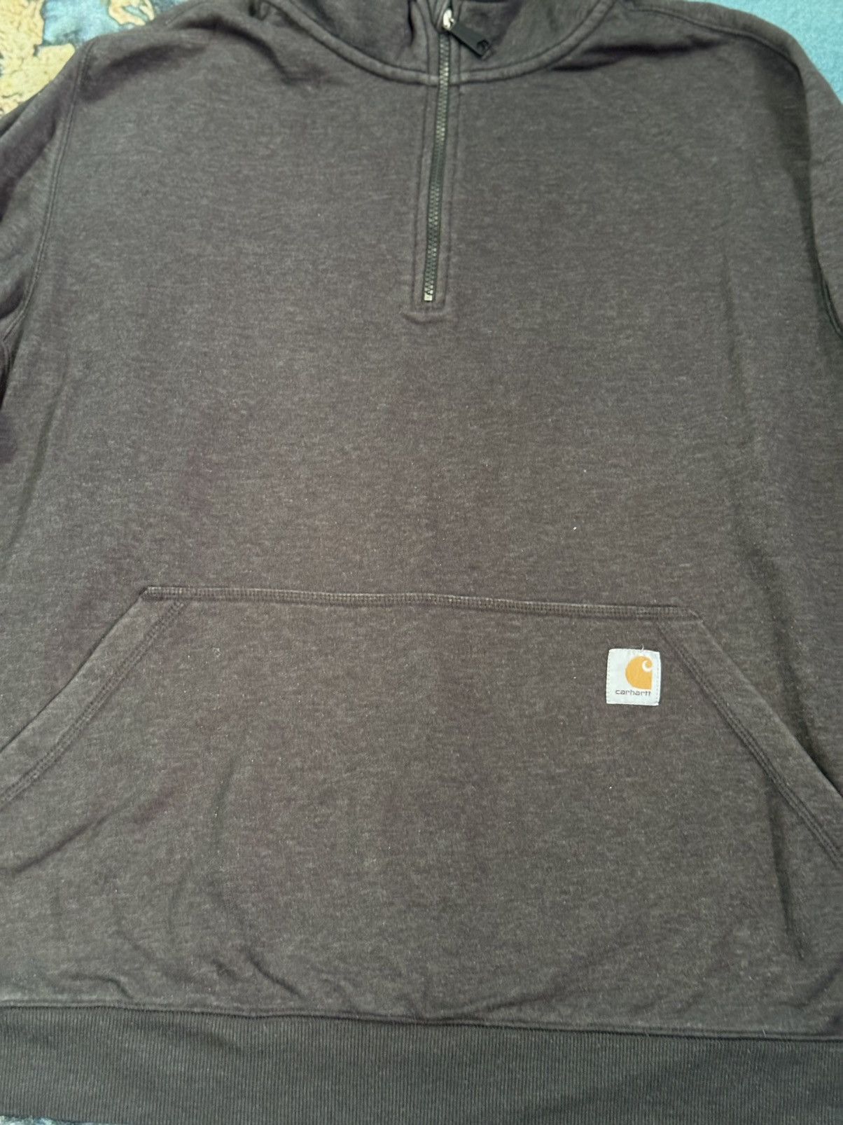 Carhartt Carhartt Midweight 1/4-Zip Mock Neck Sweatshirt Size US XXL / EU 58 / 5 - 1 Thumbnail