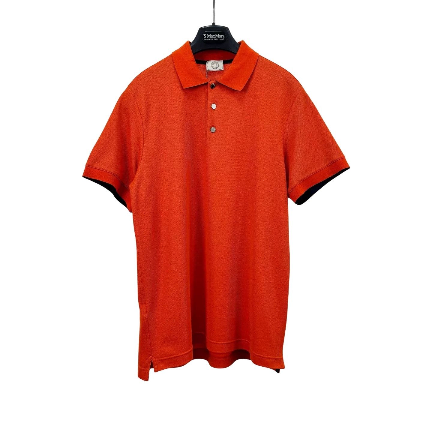 Hermes Hermes Orange Knit Polo Shirt Size M Size US M / EU 48-50 / 2 - 1 Thumbnail