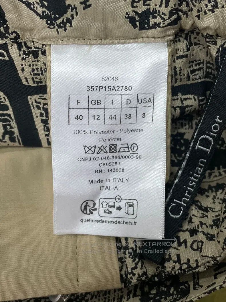 Dior Dior Paris map printed high-waisted skirt pants Size 26" / US 2 / IT 38 - 5 Thumbnail