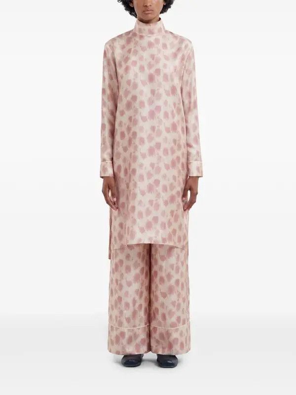 Marni o1w1db11125 All-Over-Print Dress in Pink Size S / US 4 / IT 40 - 2 Thumbnail
