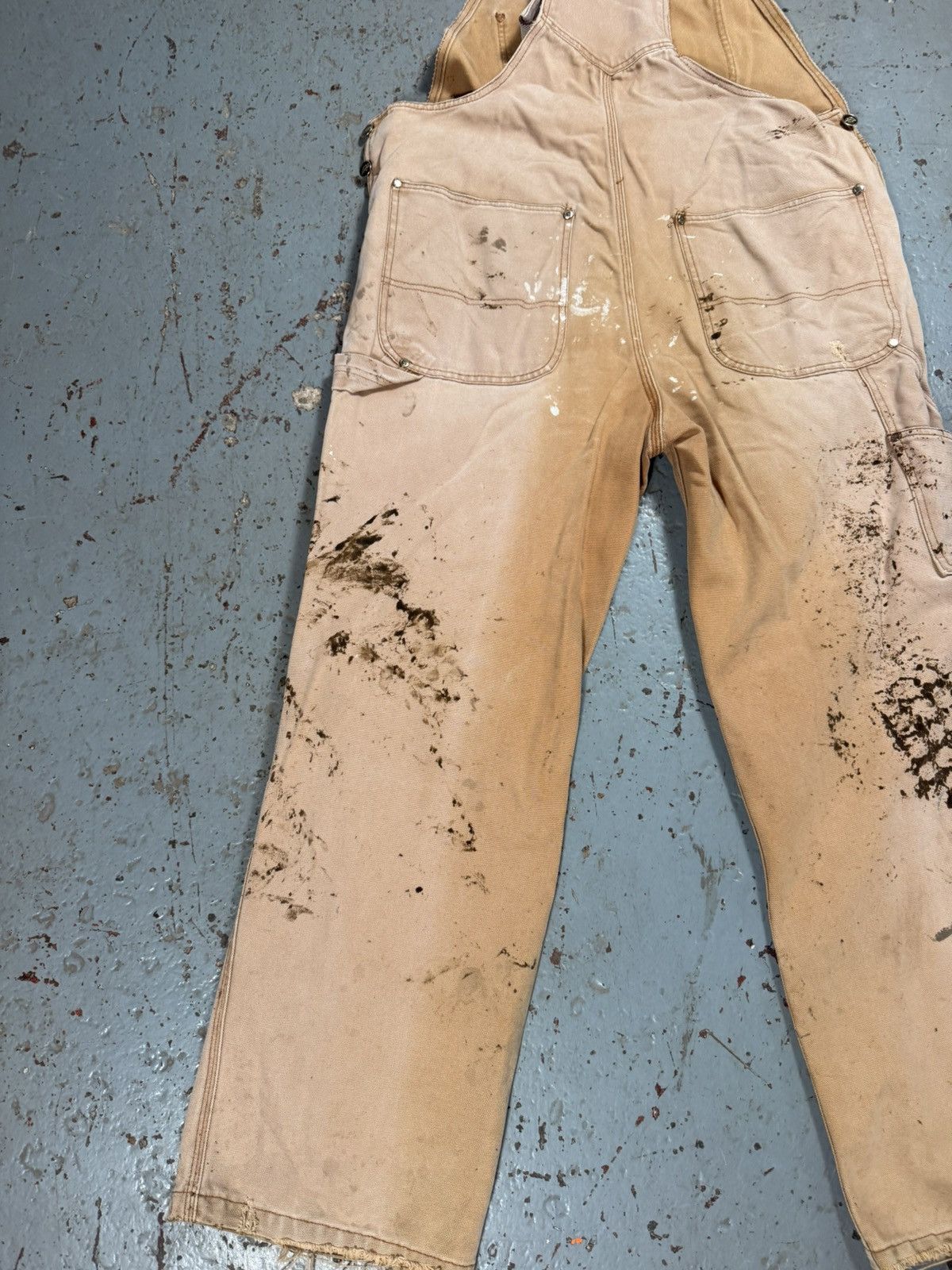 Dickies Insane Distressed Dickies Beige Painter Overalls Size US 42 / EU 58 - 4 Thumbnail