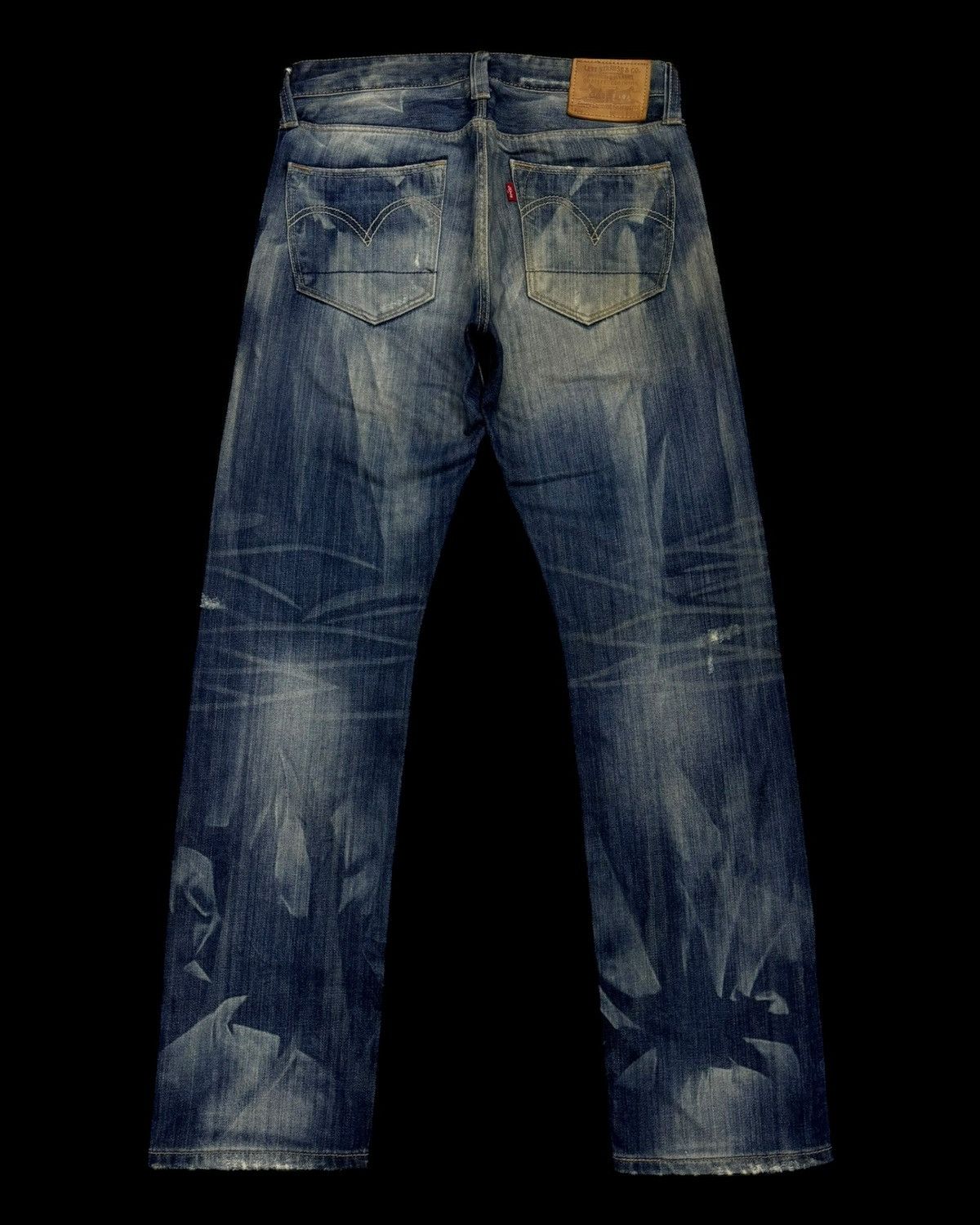 If Six Was Nine × Levi's 💥Insane💥90s Style Levis 505 Slim Straight Jean Distressed Size US 32 / EU 48 - 8 Thumbnail