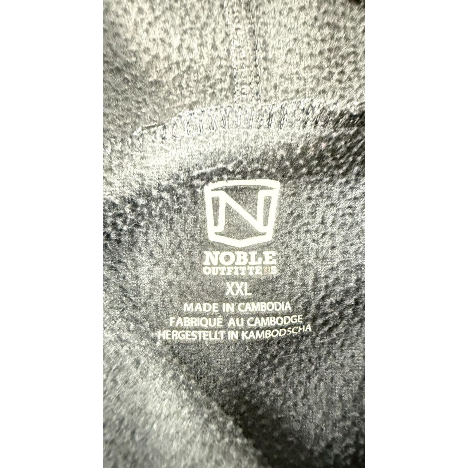 Logo 7 Noble Outfitters Hoodie Mens 2XL Gray Fleece Pullover Zip Pockets Logo Hooded Size US XXL / EU 58 / 5 - 4 Thumbnail