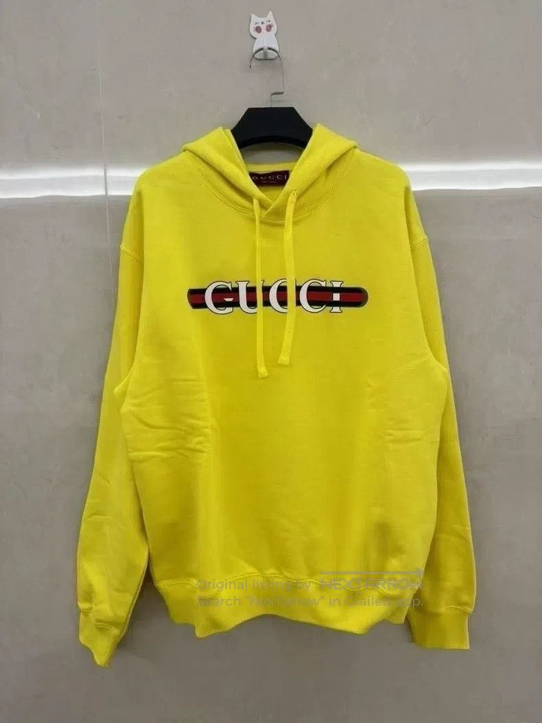 Gucci Gucci Logo letter print hooded long-sleeved hoodie Size US M / EU 48-50 / 2 - 1 Thumbnail