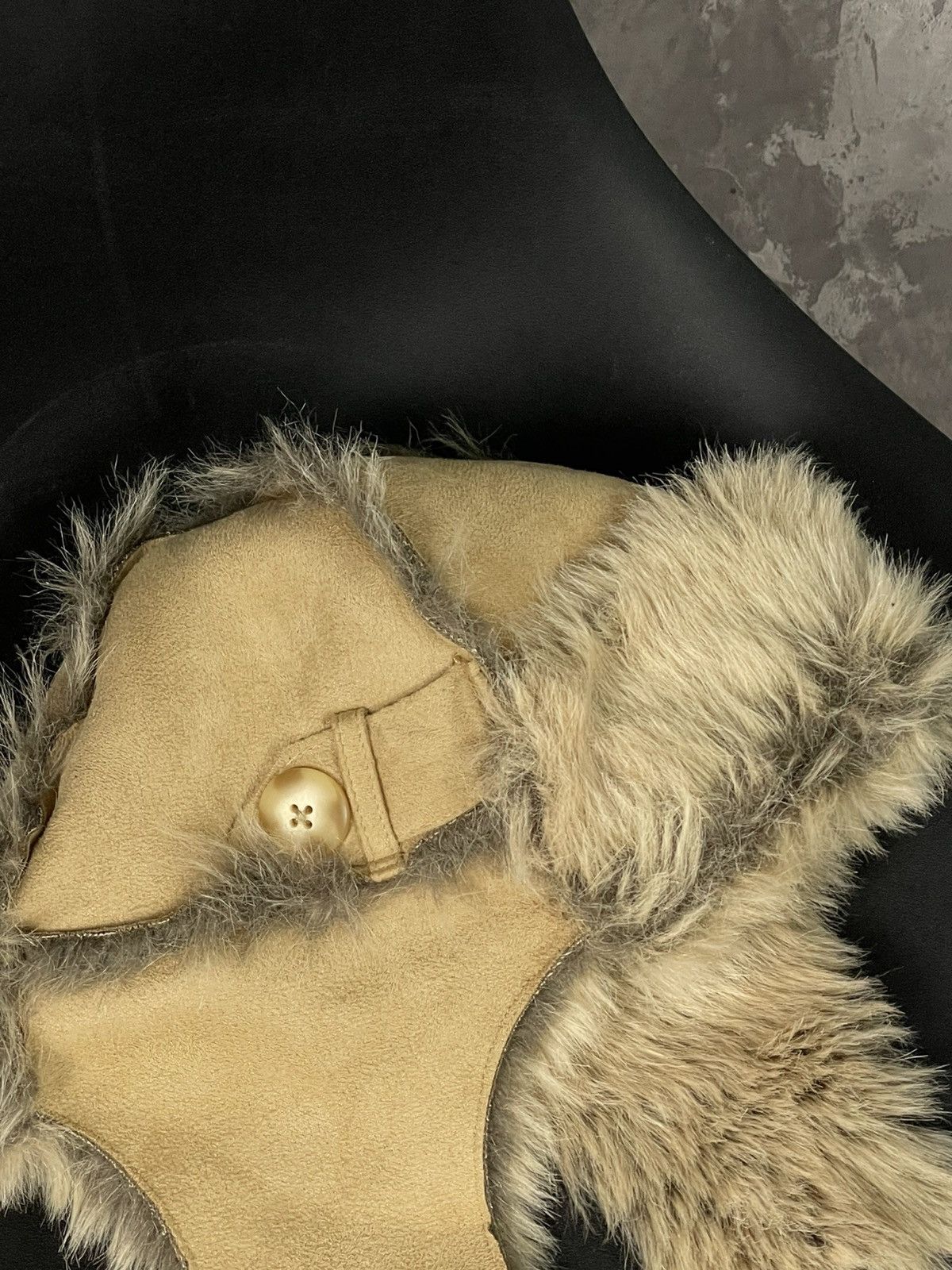 20471120 × Hysteric Glamour × Japanese Brand Y2K Style Mohair Fuzzy Ushanka Hat Faux Fur Size ONE SIZE - 6 Thumbnail