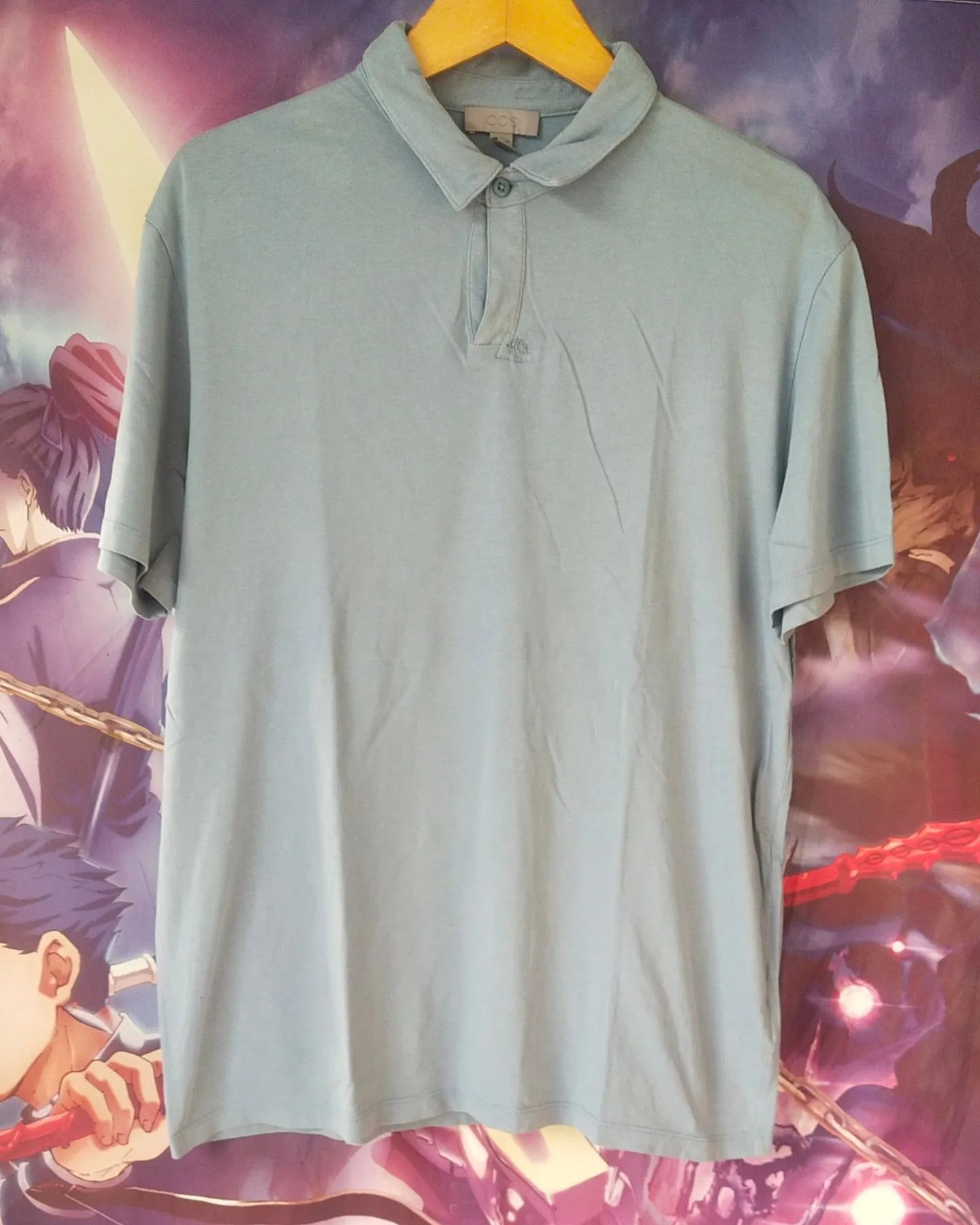 Cos Cos Light Blue Comfort Polo Shirt Size US L / EU 52-54 / 3 - 1 Thumbnail
