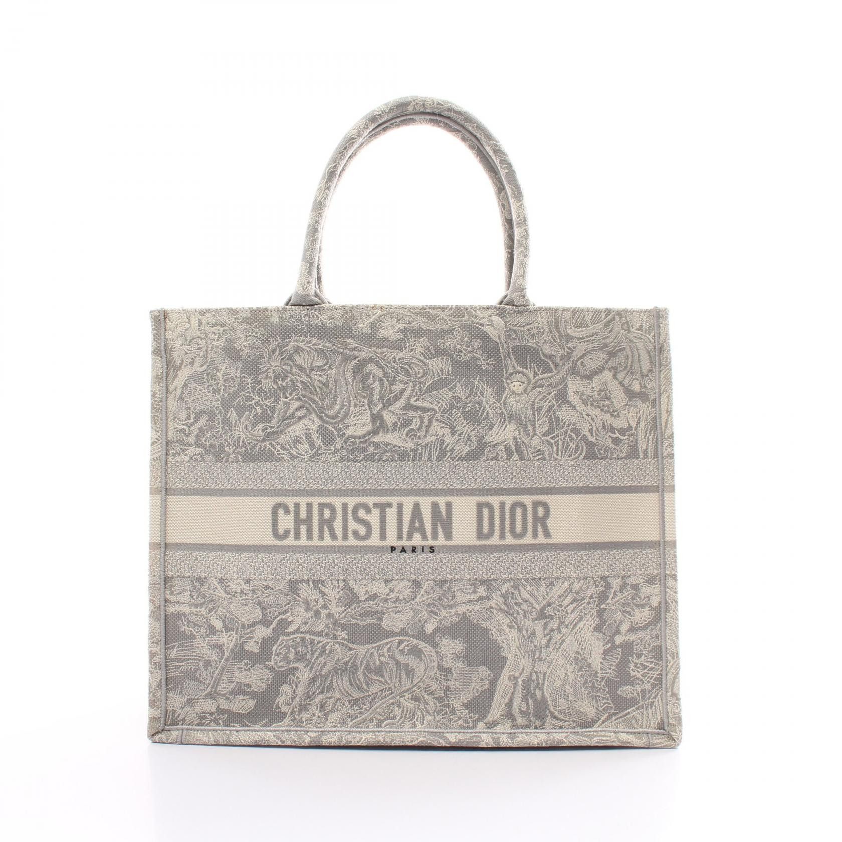 Dior Dior Embroidered Book Tote Canvas Tote Bag M1286ZTDT in Very Good Condition Size ONE SIZE - 1 Thumbnail