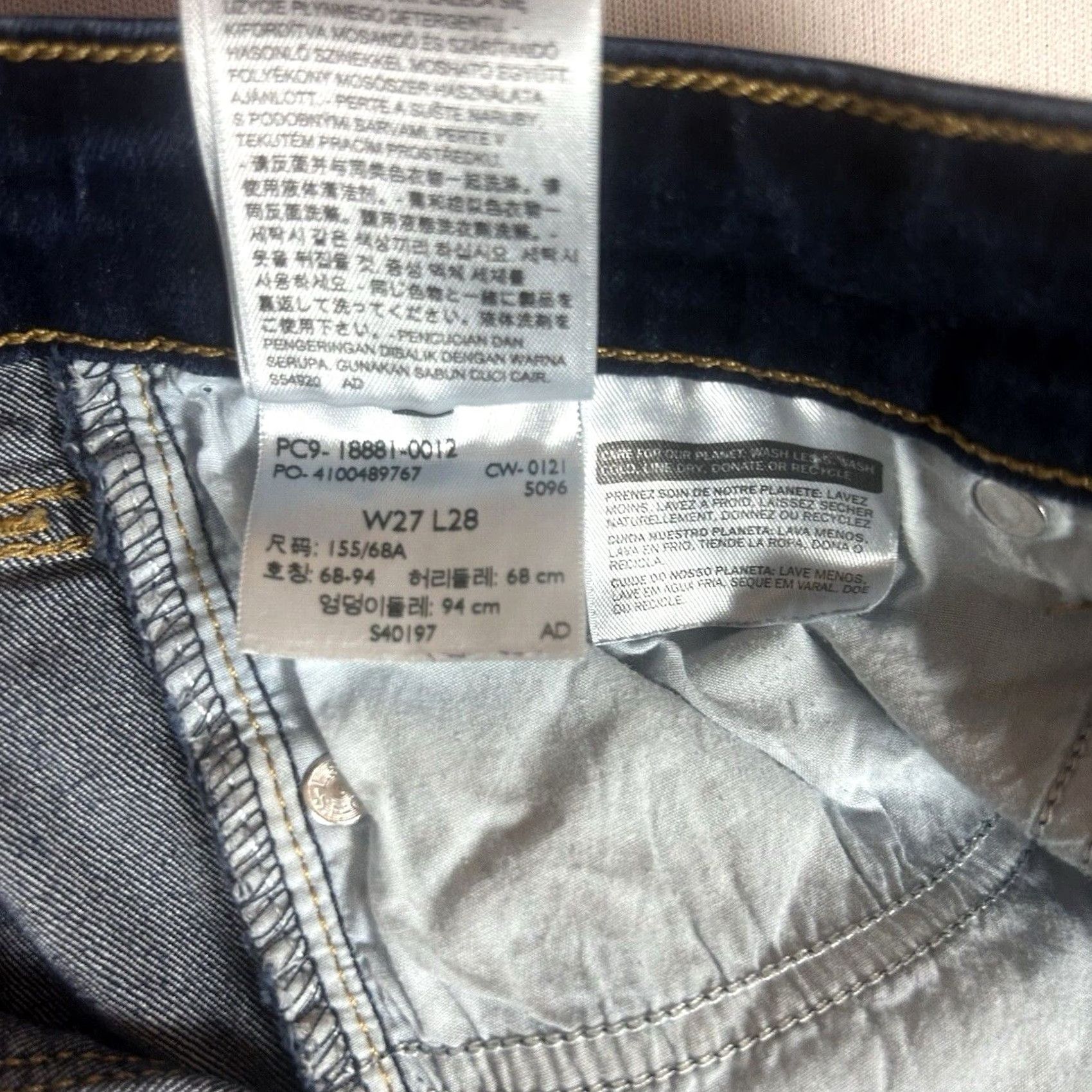 Levi's Levi’s 711 Skinny Jeans Womens 27 Mid-Rise Dark Wash Blue 5-Pocket Denim Pants Jeans Womens 711 Style Skinny Regular Mens? Size 27" / US 4 / IT 40 - 5 Thumbnail