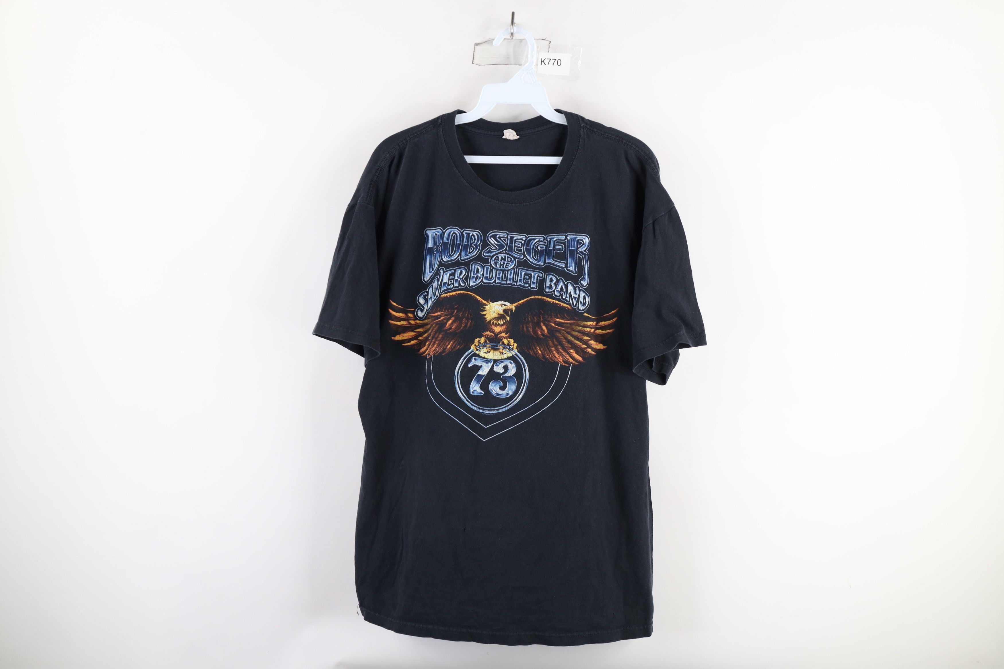 Vintage Vintage Y2K Seger And The Silver Bullet Band T-Shirt Black Size US XL / EU 56 / 4 - 1 Thumbnail